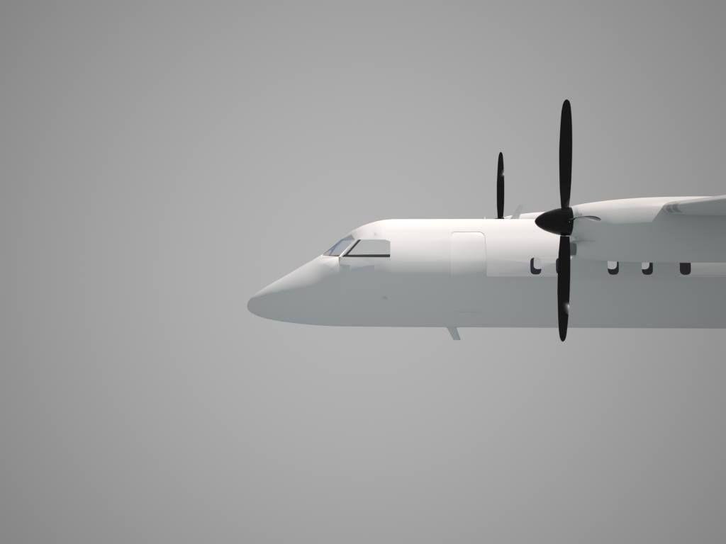 Skyline Simulations Developing 'Study Level' Bombardier Dash 8 200 300