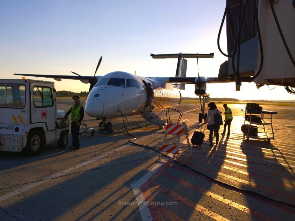 Air Canada Jazz Express Bombardier DHC 8 Dash 8 300 Flight Review