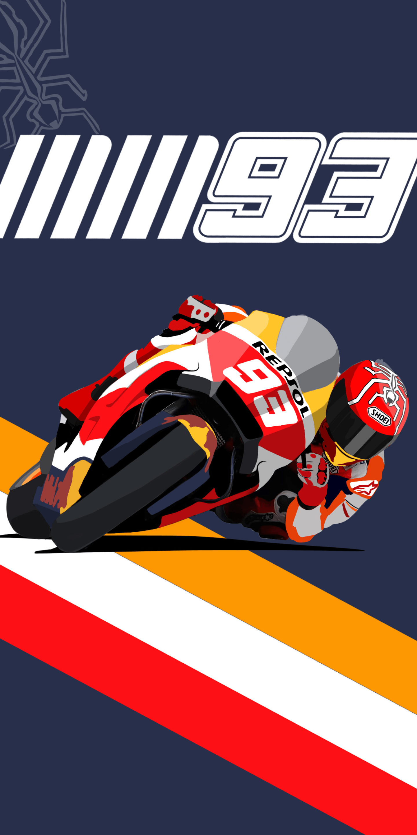 Sticker MM93 (Marc Marquez) สติ๊กเกอร์นักแข่ง MotoGP นักแข่งอันดับ 1 ของโลก  | Lazada.co.th