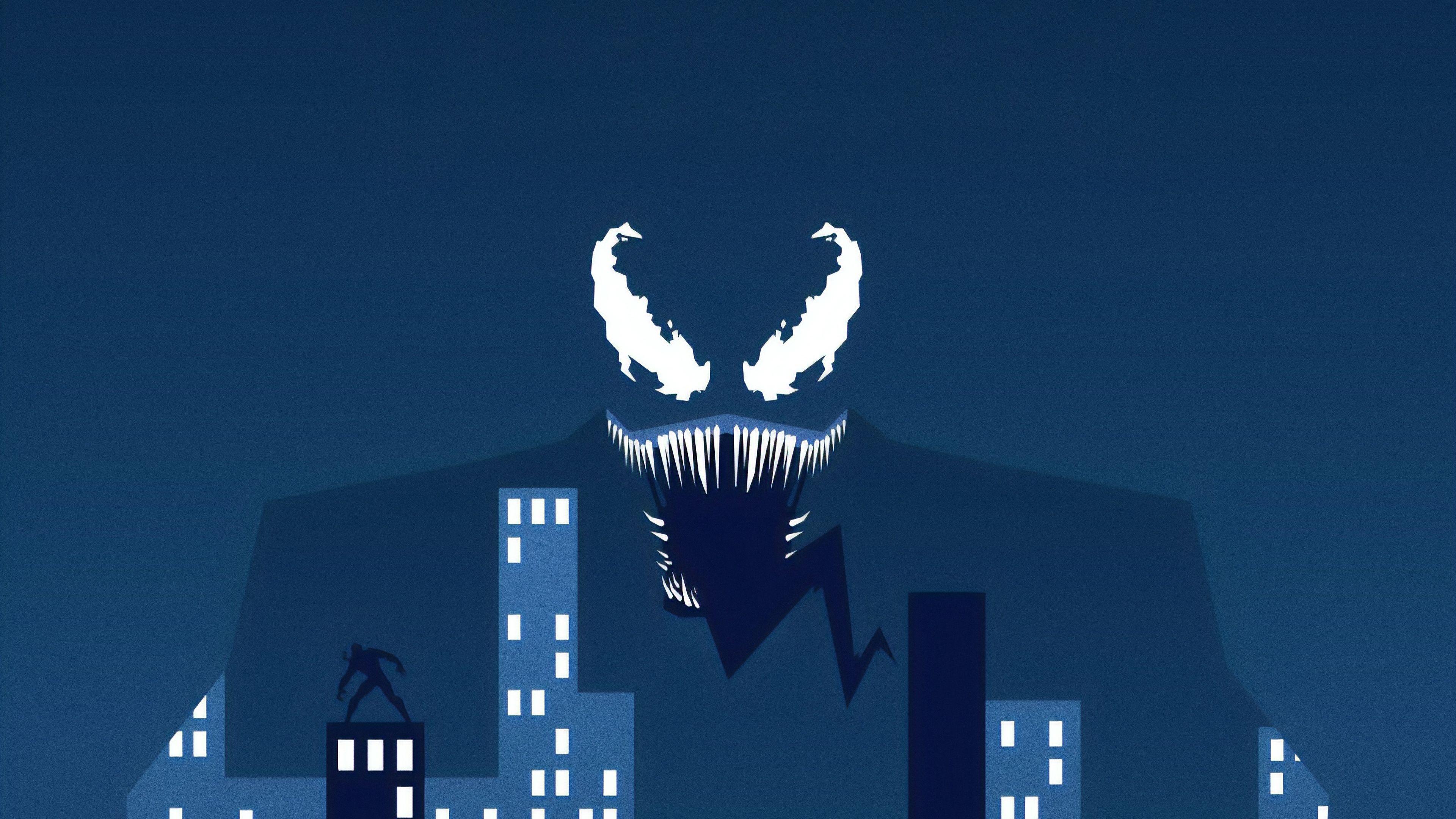 Venom Logo Wallpaper 4k