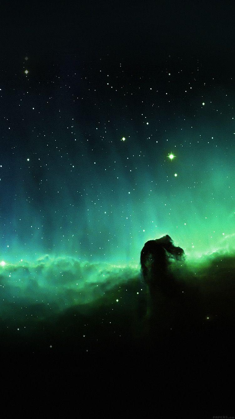 Horse Head Blue Nebula Sky Space Stars. Space & Mother Nature