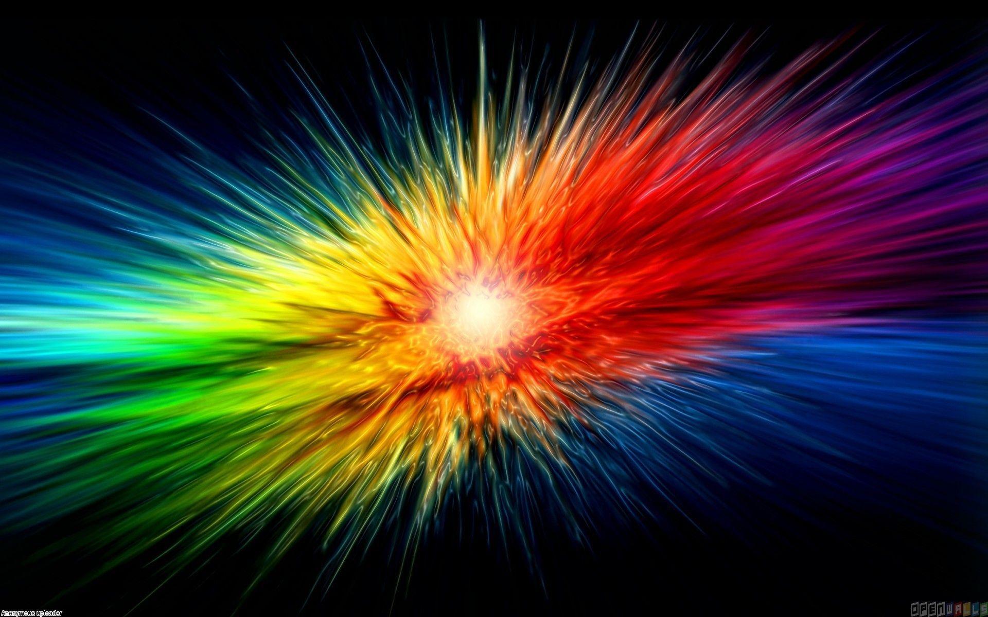 Download explosion color HD wallpaper. Desktop Wallpaper. Rainbow