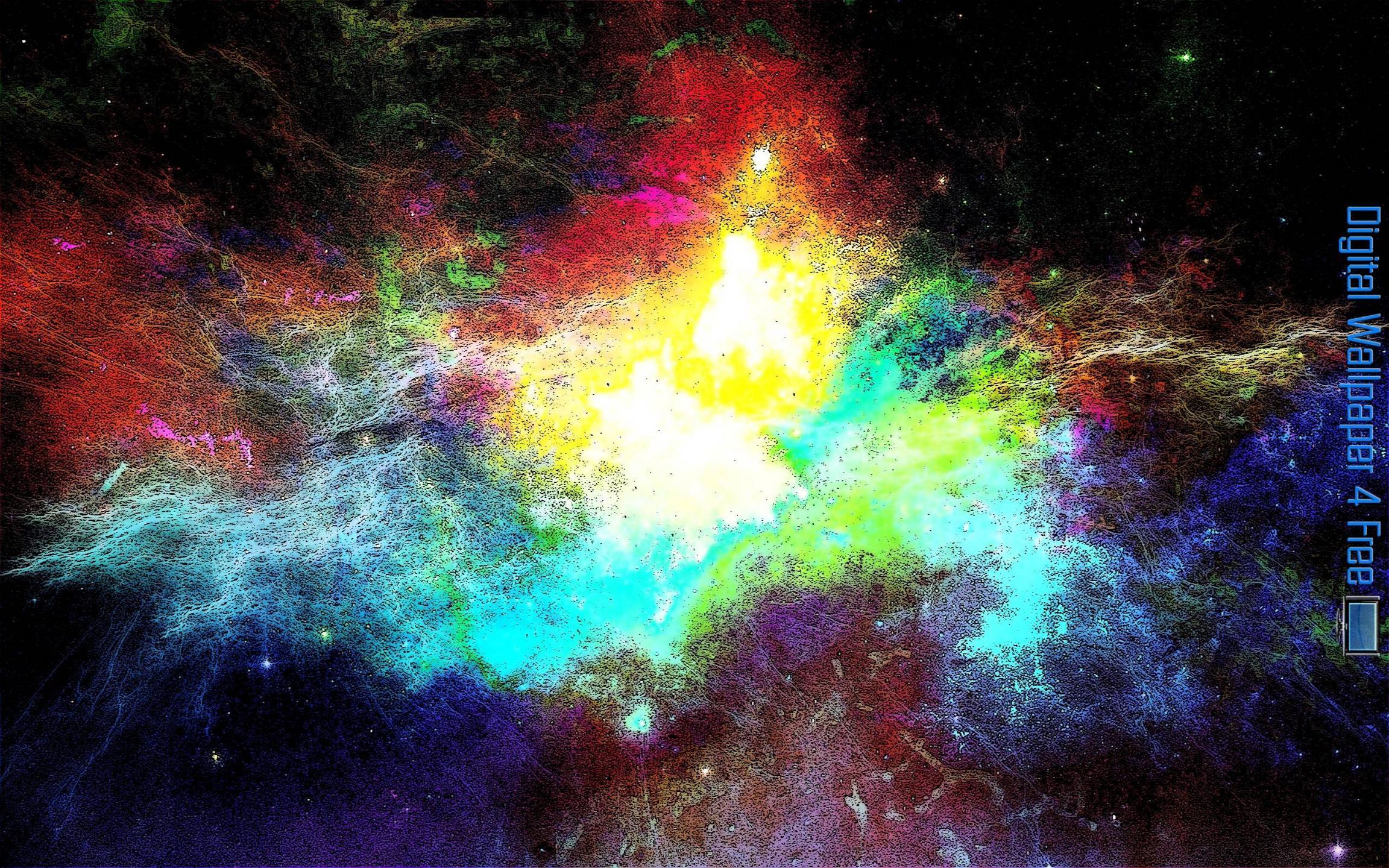 Rainbow Explosion Wallpaper
