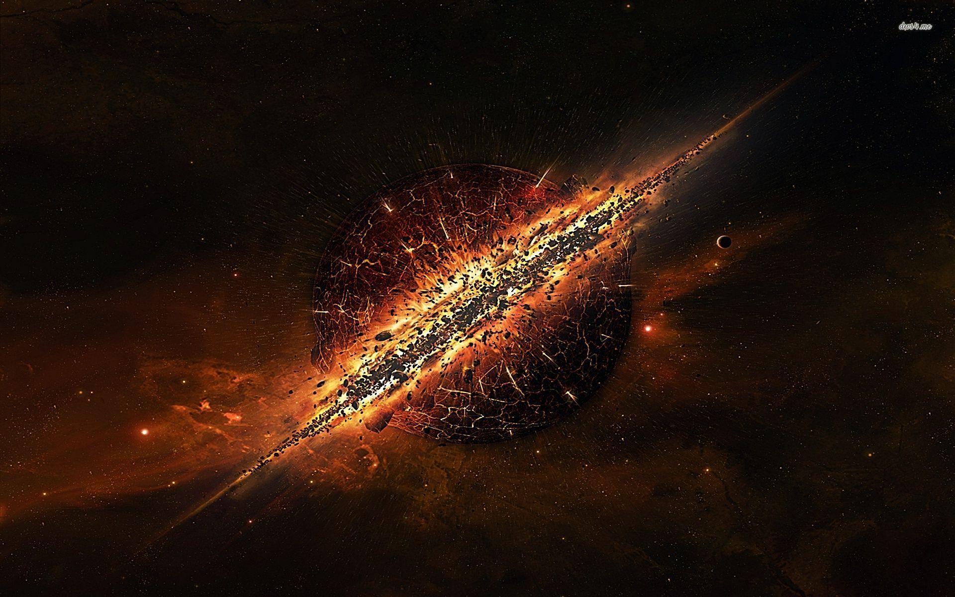 planet explosion Wallpaper