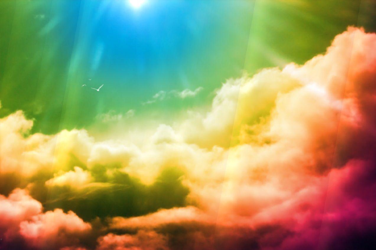Rainbow Explosion Animated Wallpaper