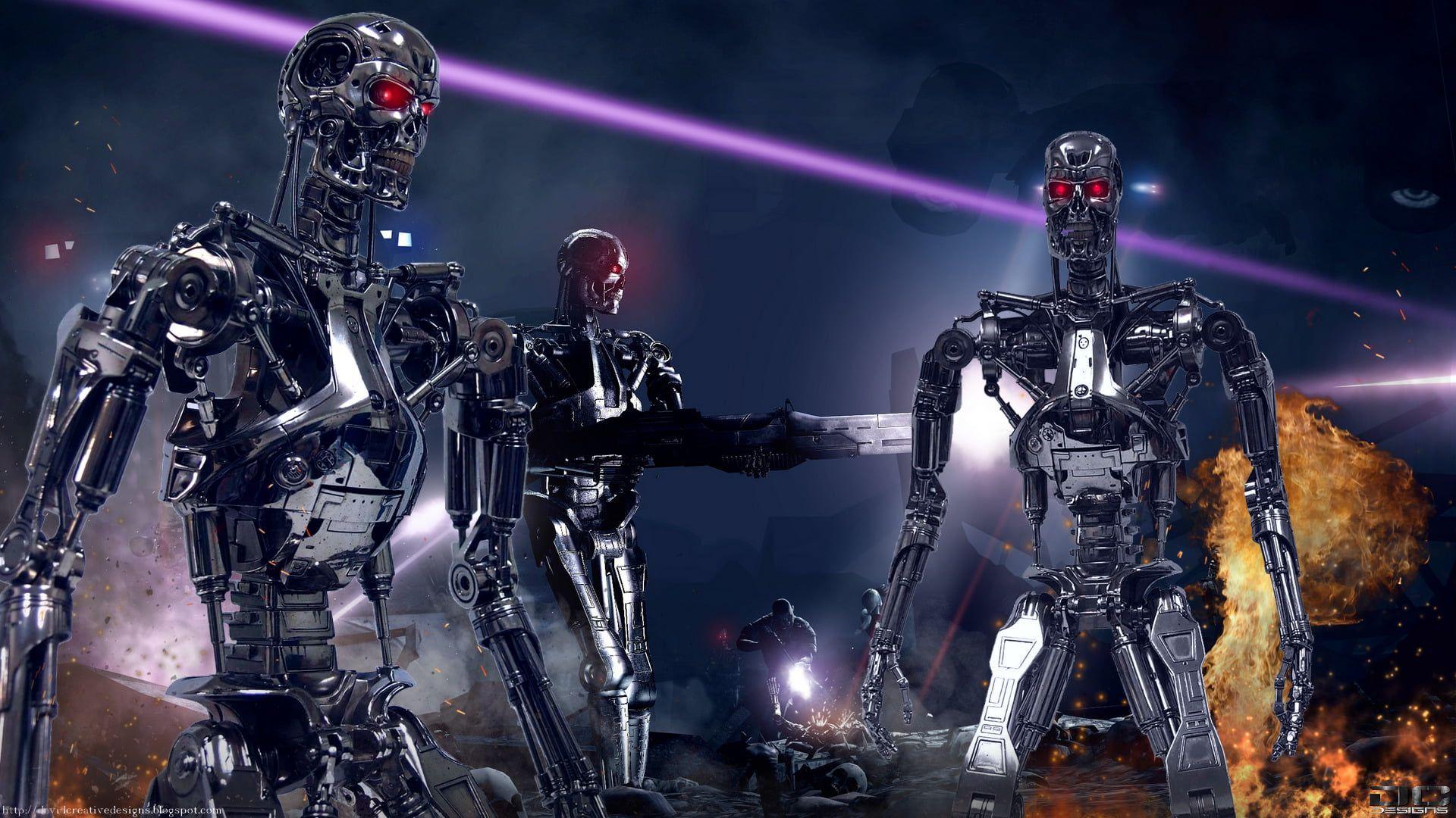 HD wallpaper: Terminator, The Terminator, Endoskeleton, T800