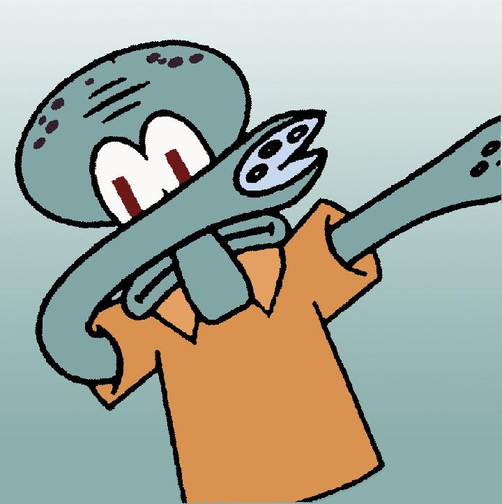 Squidward dabbing wallpaper