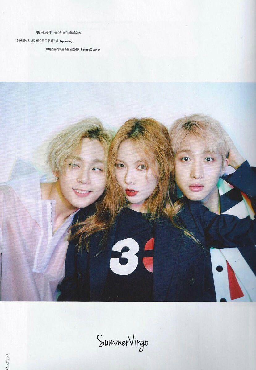 Hyuna, Hui & E Dawn. Edawn Pentagon. Triple H, Hyuna Triple H