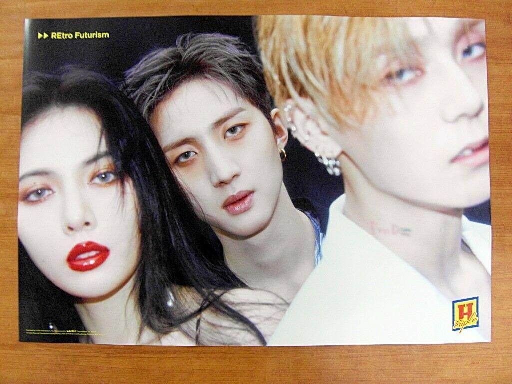 TRIPLE H REtro Futurism (Ver. A) [OFFICIAL] POSTER *NEW* K POP Hyuna