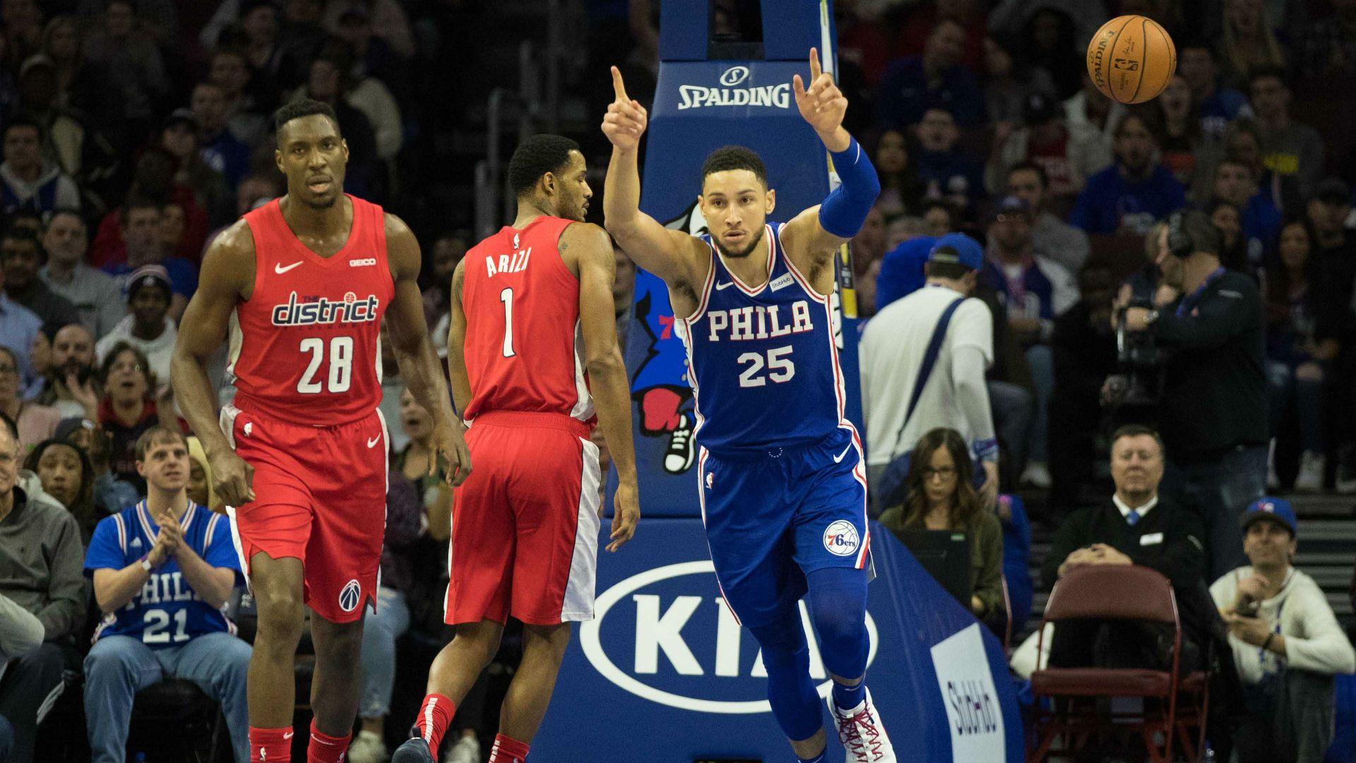 The Sixers beat the Wizards by but it was nowhere near that