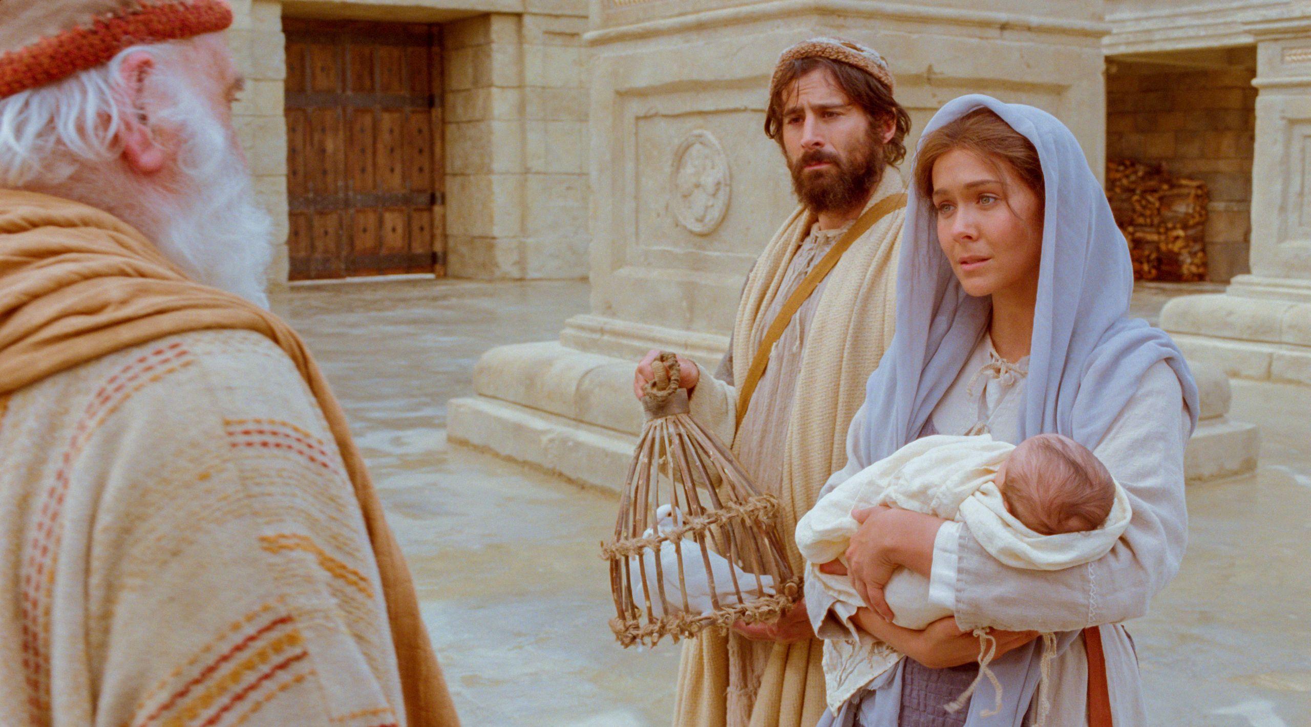 Mary and Joseph Bring Christ to Be Presented at the Temple
