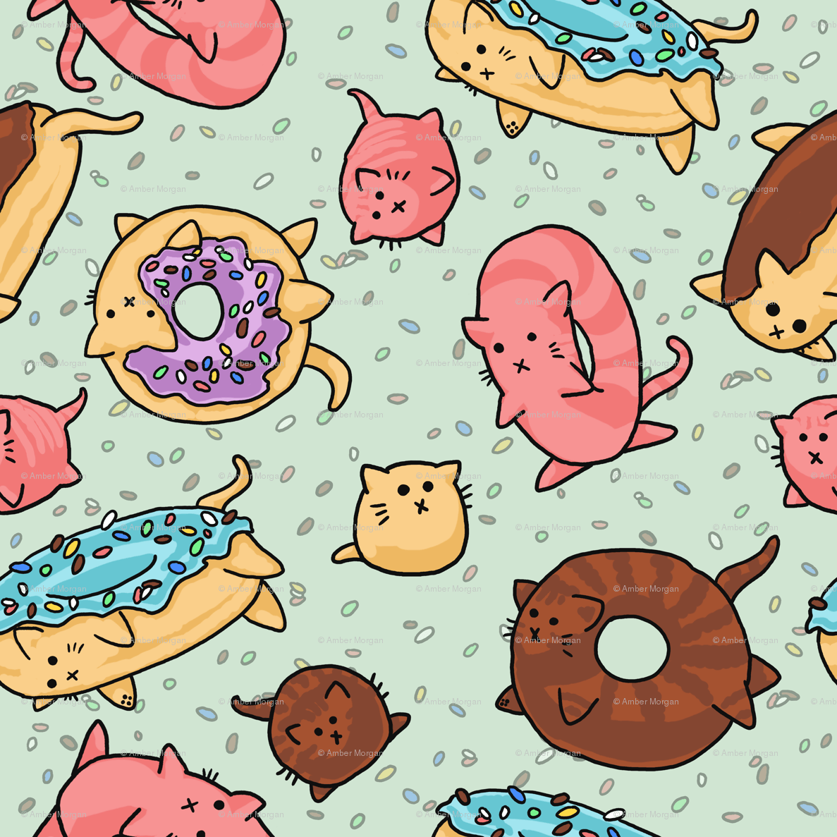 Donut Cats wallpaper