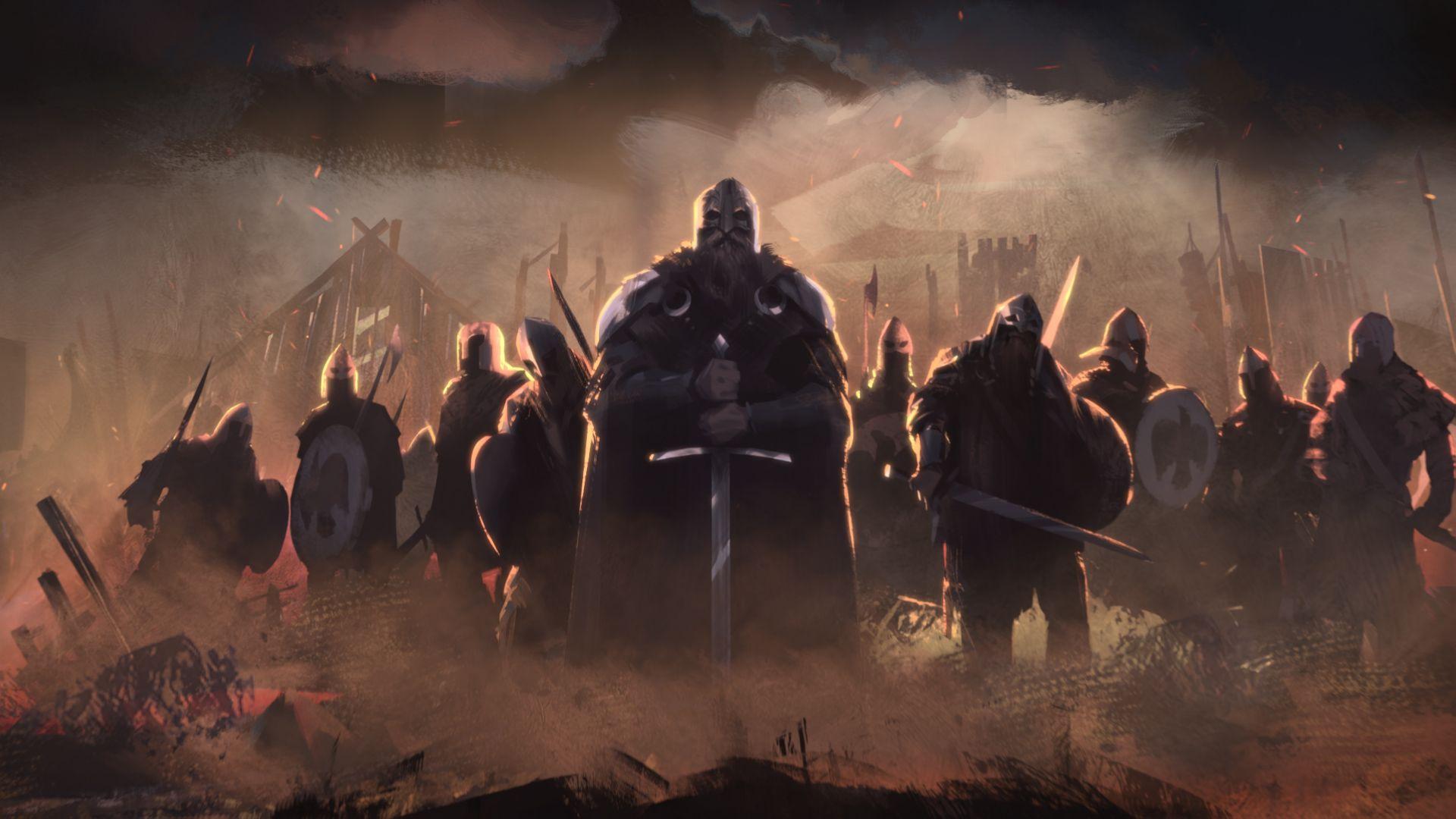 Vikings after a raid. Wallpaper from Total War: Three Kingdoms