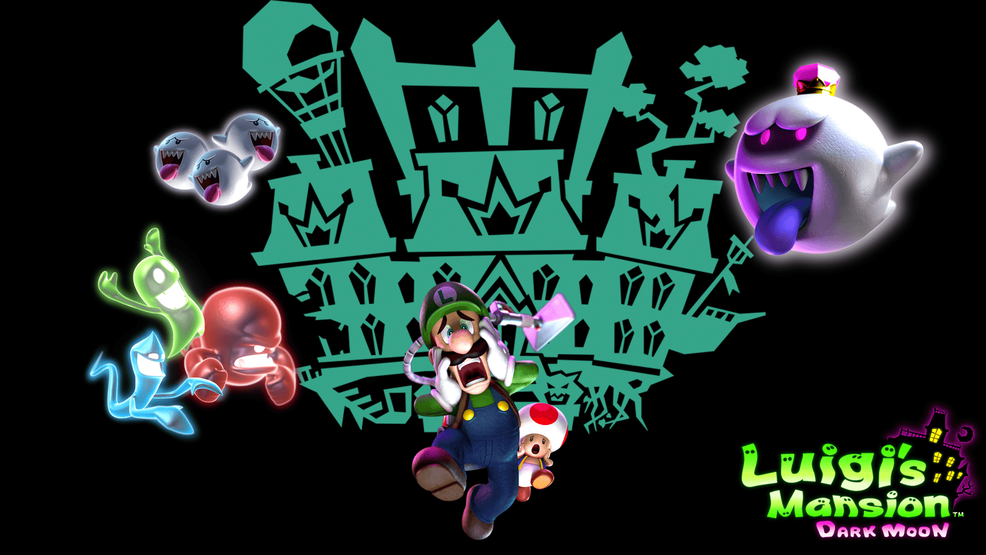Luigis Mansion 3 Cover Art Wallpaper  Cat with Monocle