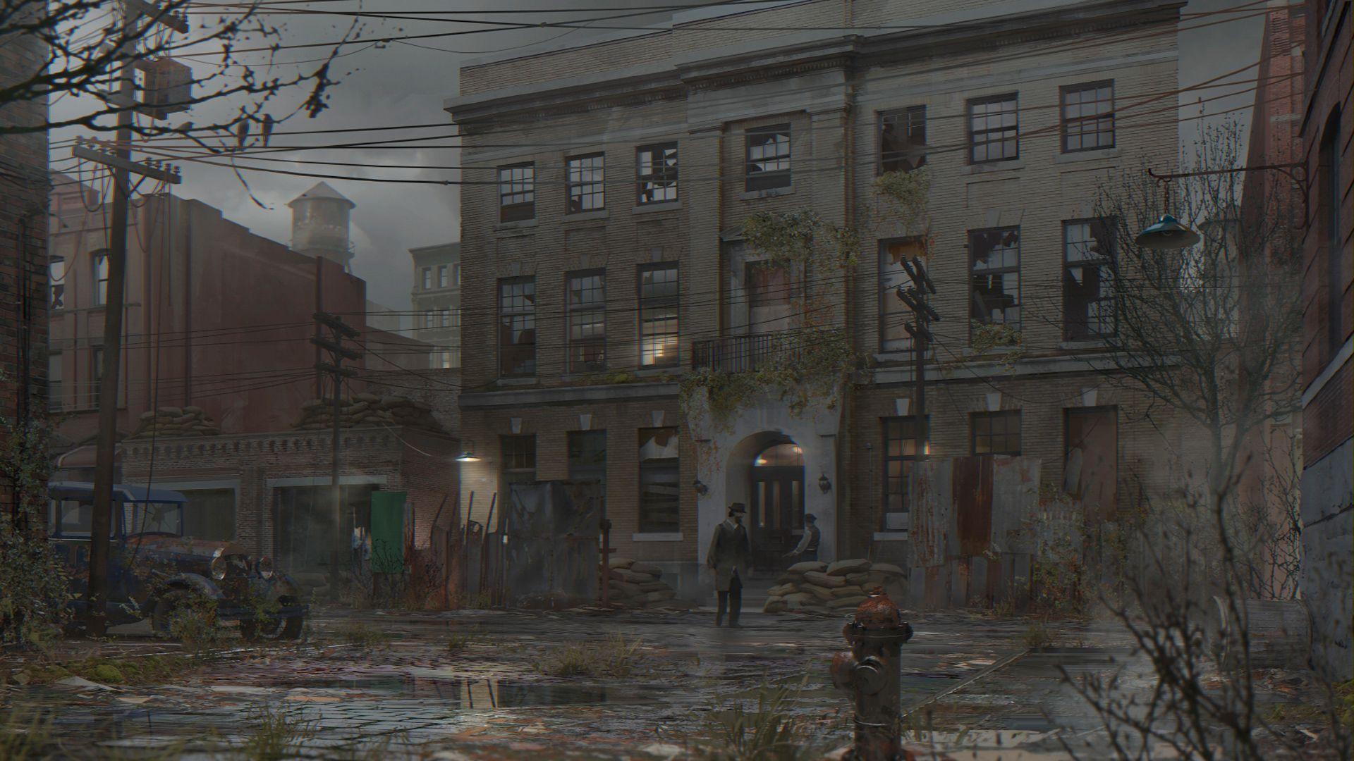 Old building. Wallpaper from The Sinking City