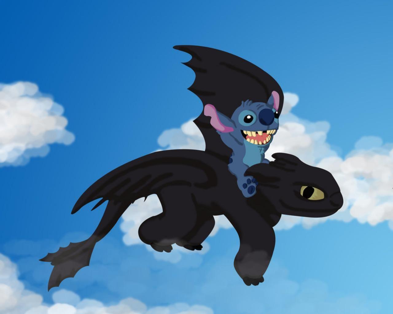 Toothless And Stitch Wallpaper #EYXS7TI, 59.79 Kb