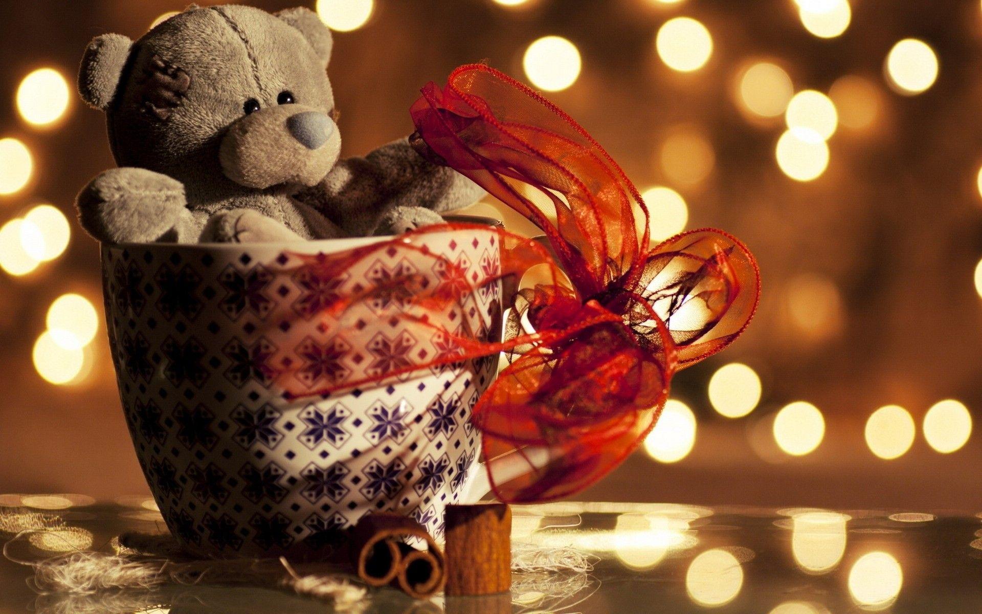 Christmas, Gift, Teddy, Bear, Beautiful, Moods, Wallpaper, , Amazing