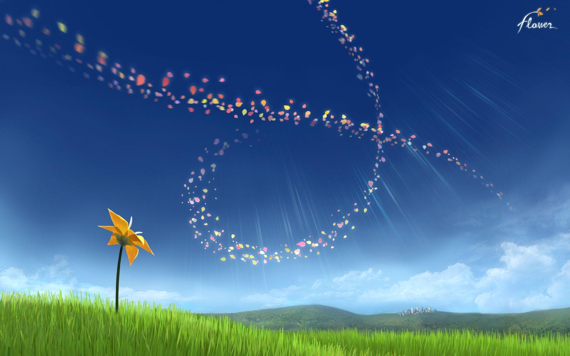 Flower. A simple and enjoyable game full of beauty, wind, and motion