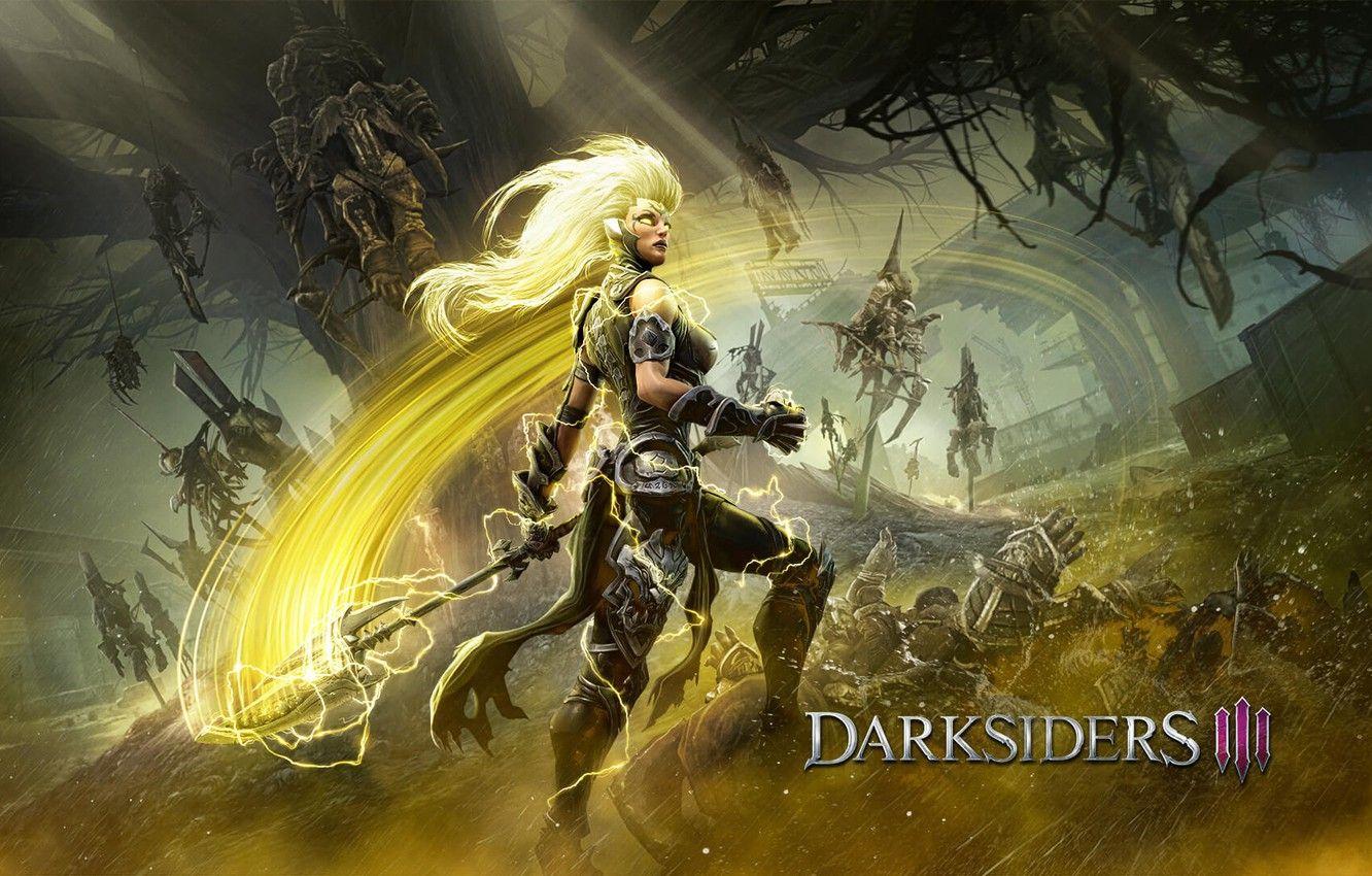 Wallpaper girl, the game, being, Darksiders III image for desktop