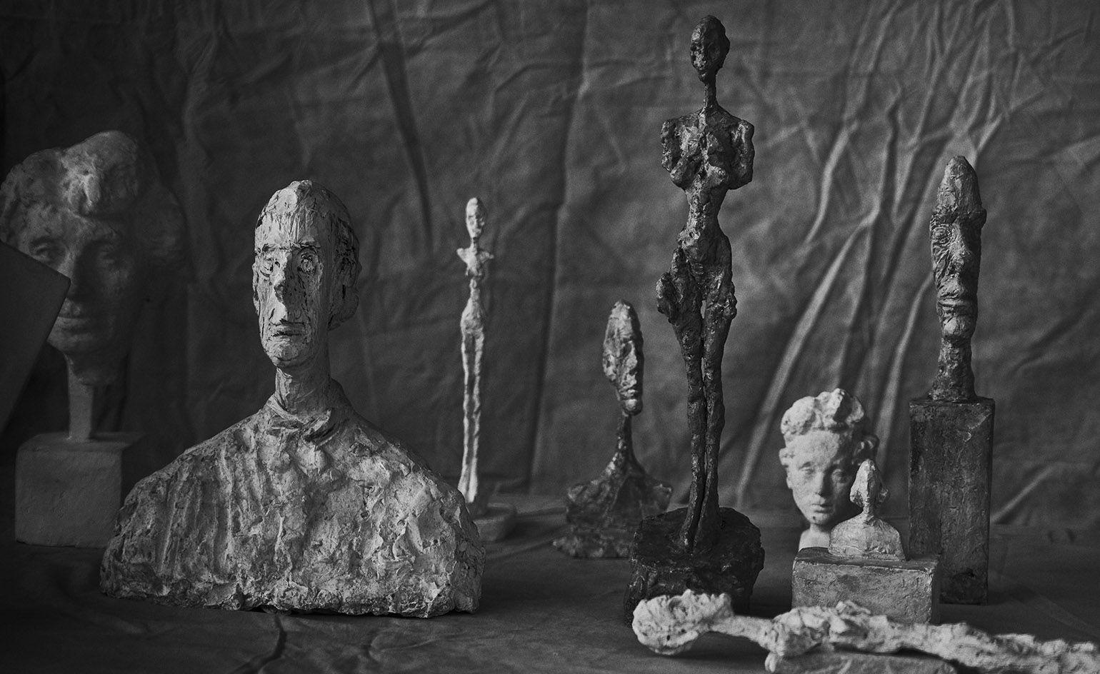Giacometti's sculptures come out of the shadowss of Peter Lindbergh. Wallpaper*