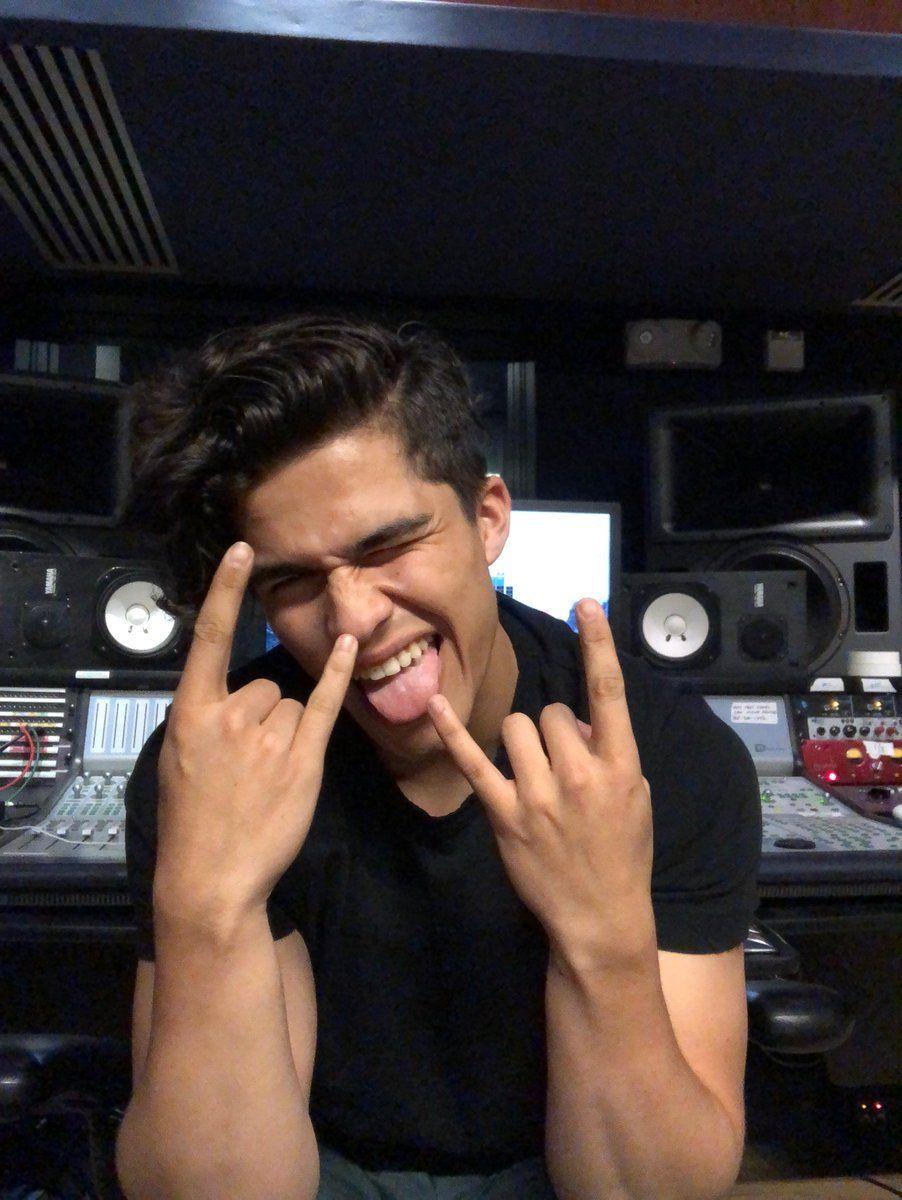 Alex Aiono in the studio cooking up something