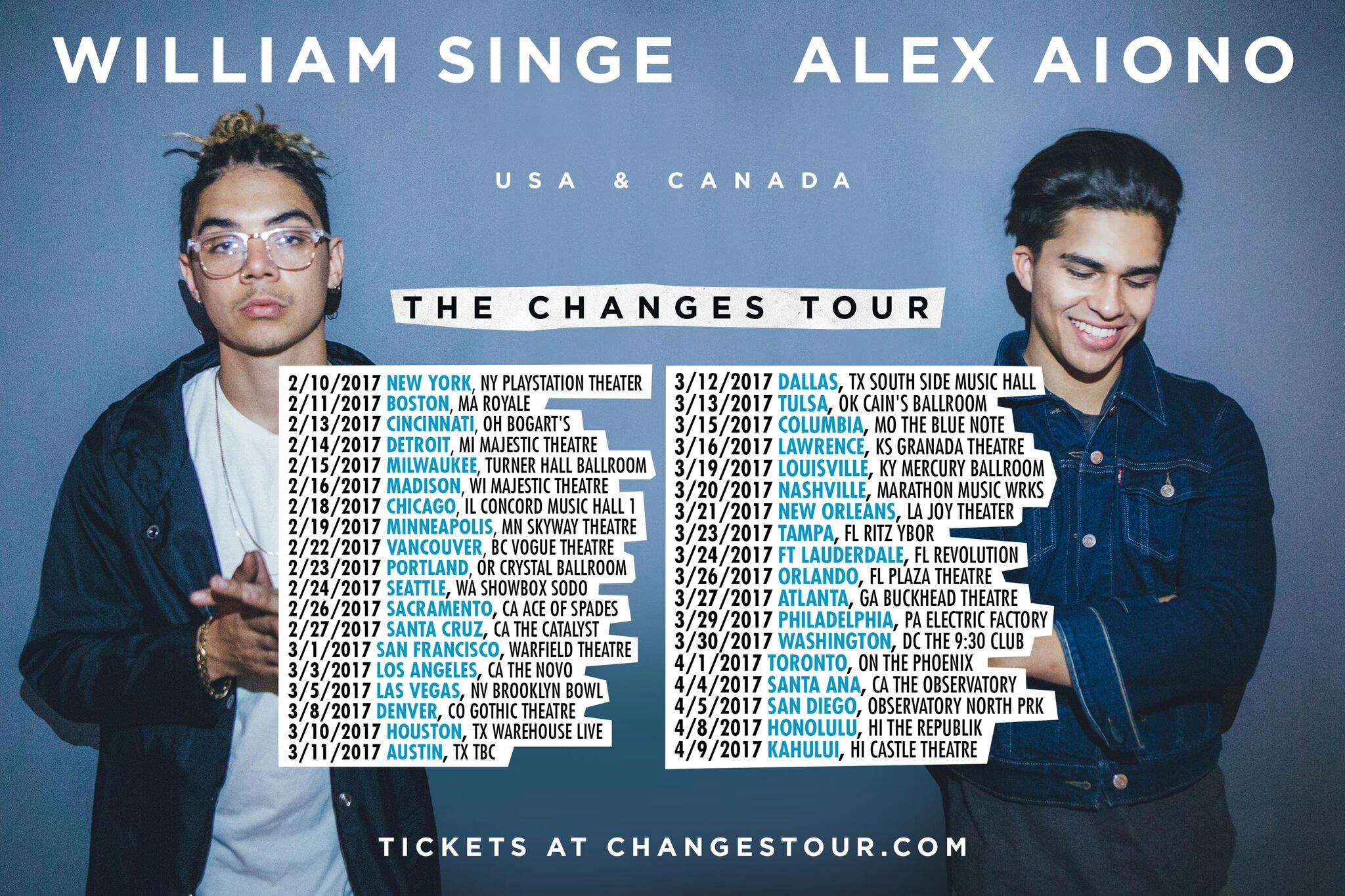 TOUR with William Singe