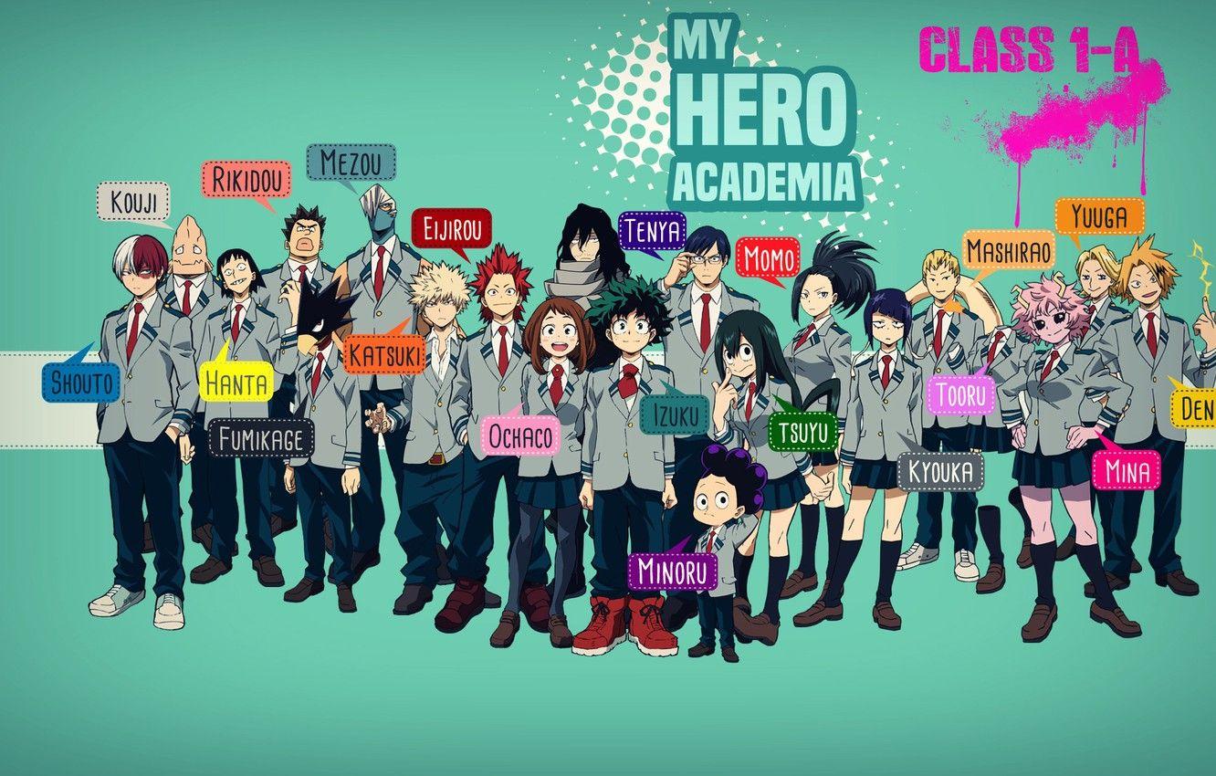 Wallpaper anime, art, heroes, Boku no Hero Academy, My hero Academy