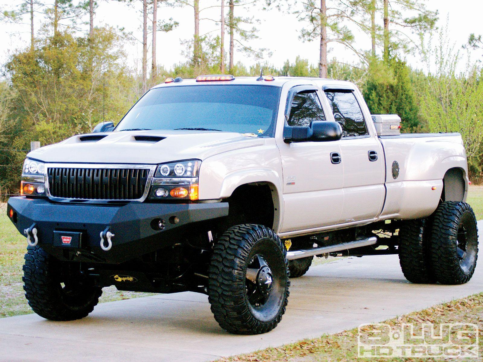 Jacked Up Pickup Truck