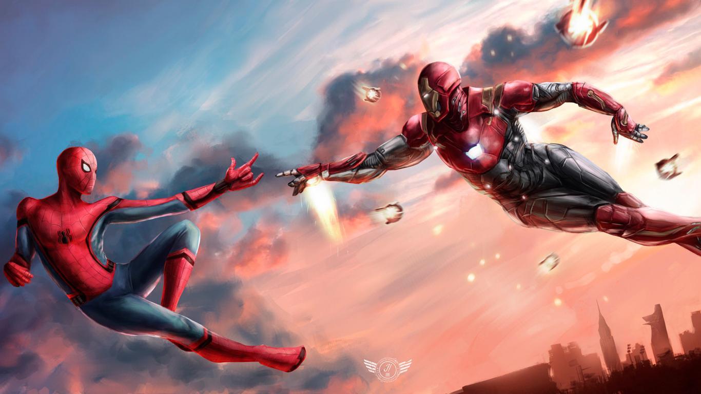  Iron  Man And Spider Man  Wallpapers  Wallpaper  Cave