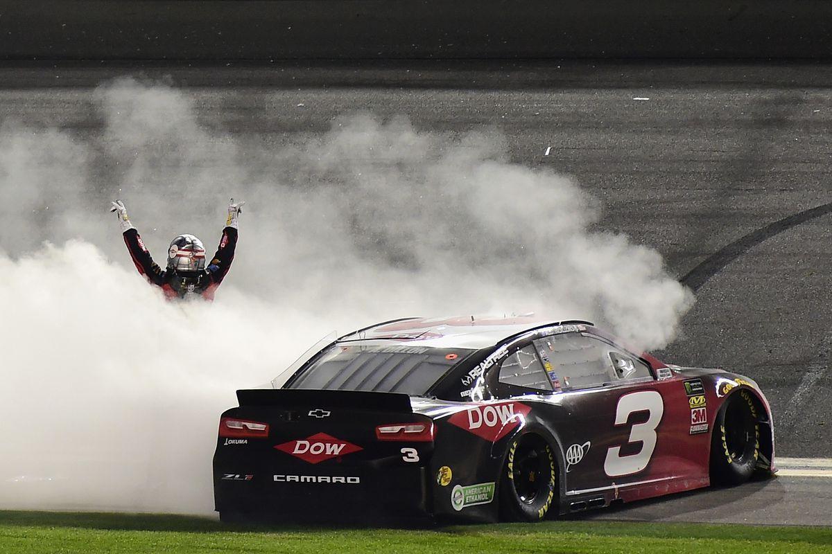 The No. 3 car wins the Daytona 500, a victory Dale Earnhardt would
