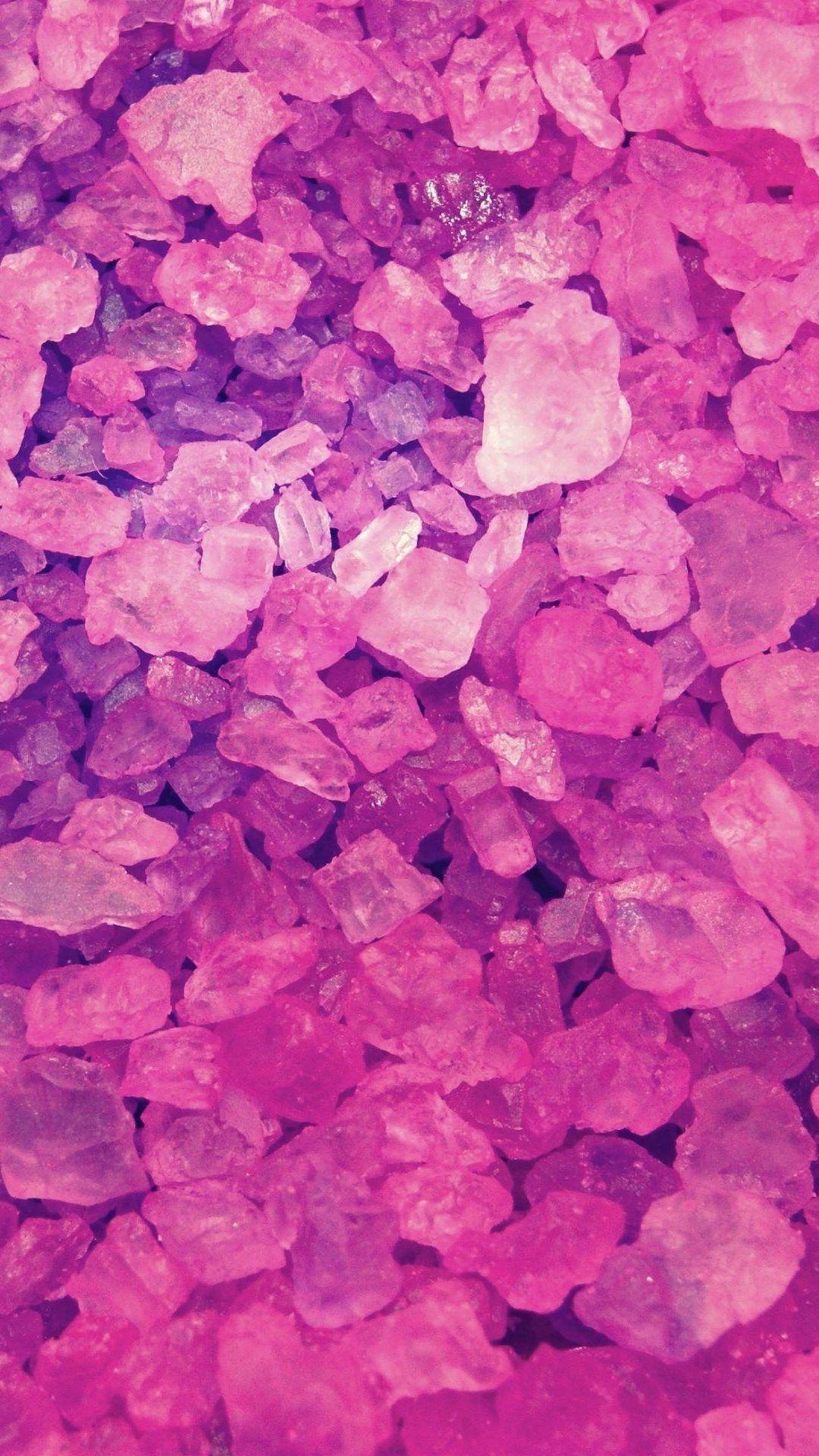 Pink Crystals Lockscreen iPhone 6 Plus HD Wallpaper. iPhone