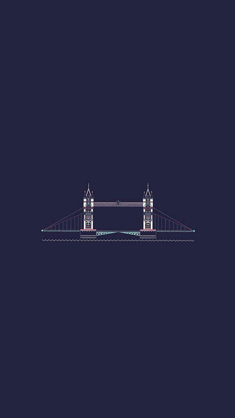 Bridge.Tap image for more Minimal Wallpaper of Moscow, Paris