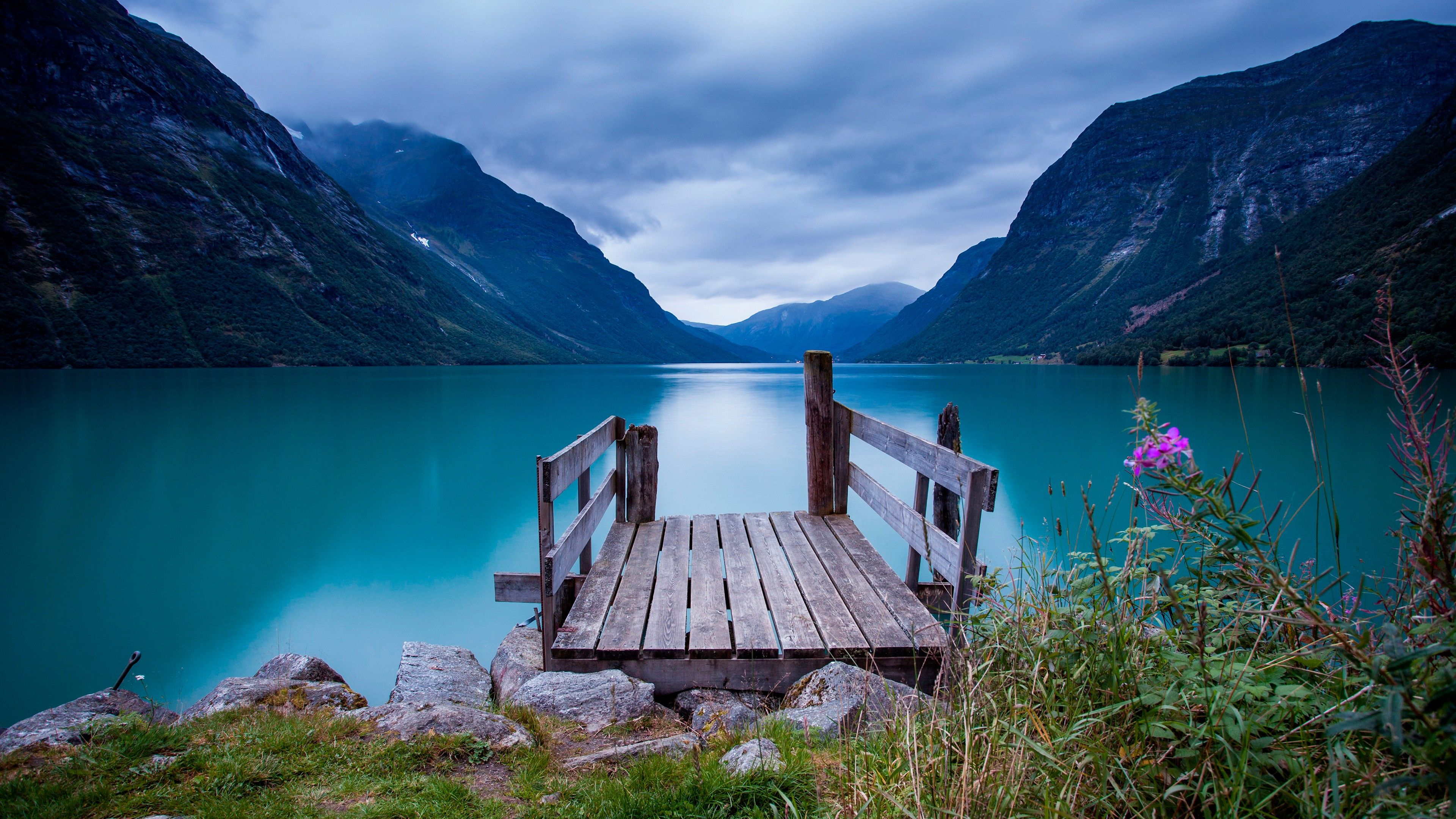 Wallpaper Norway, 5k, 4k wallpaper, bridge, sea, lake, water, blue