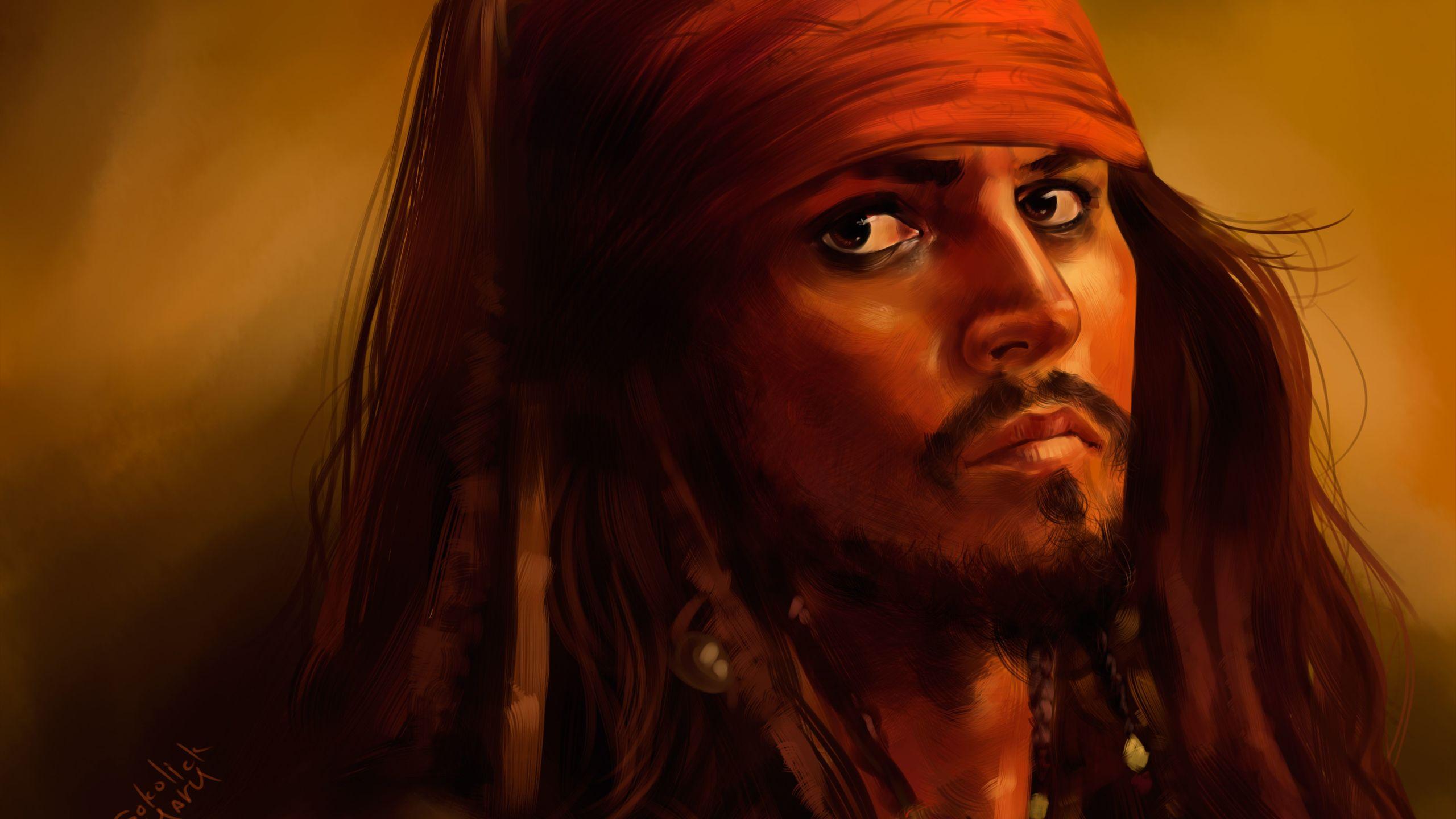 Jack Sparrow 5k Art 1440P Resolution HD 4k Wallpaper