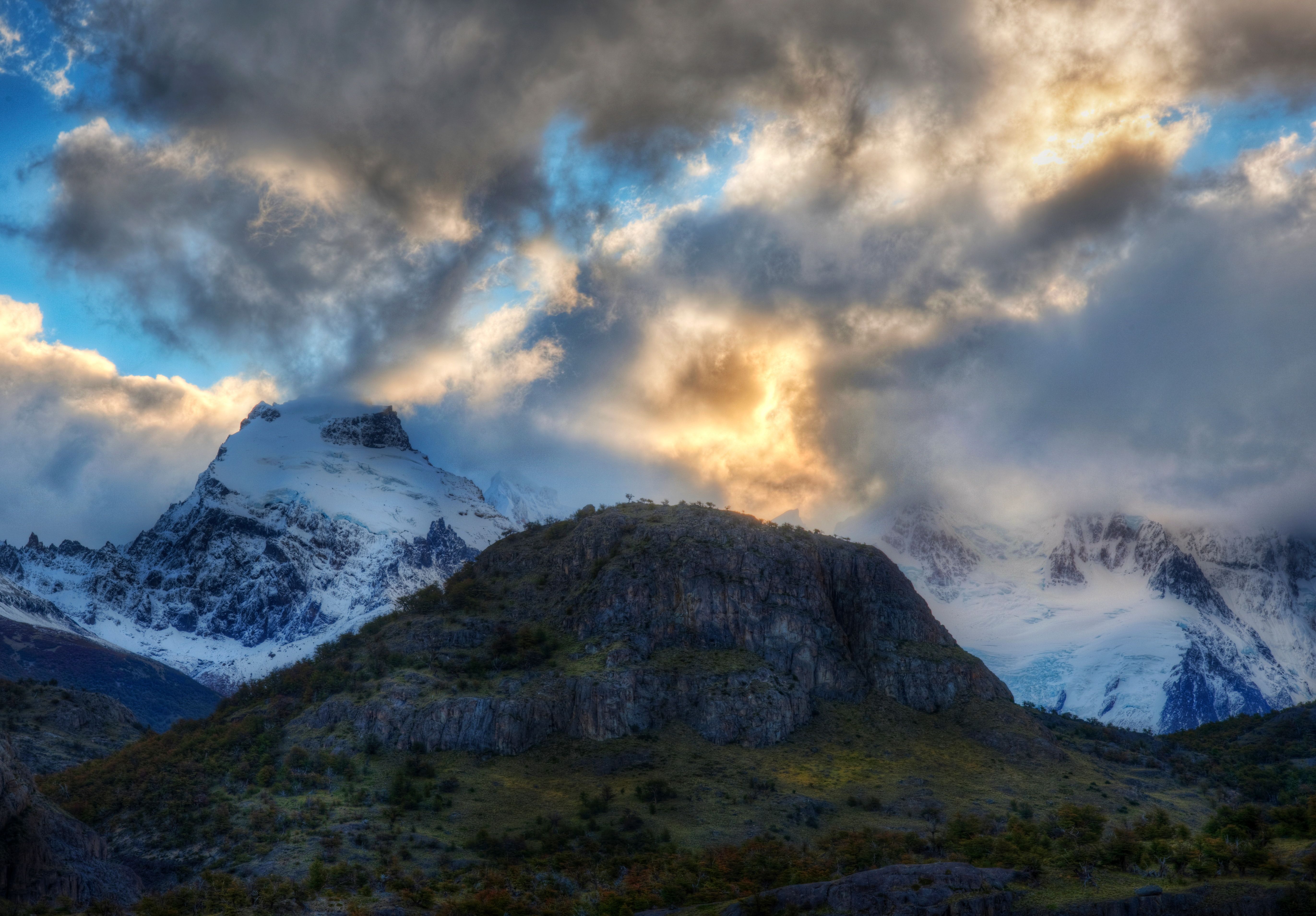 Wallpaper Argentina Nature Mountains Sky Snow Clouds 5485x3817