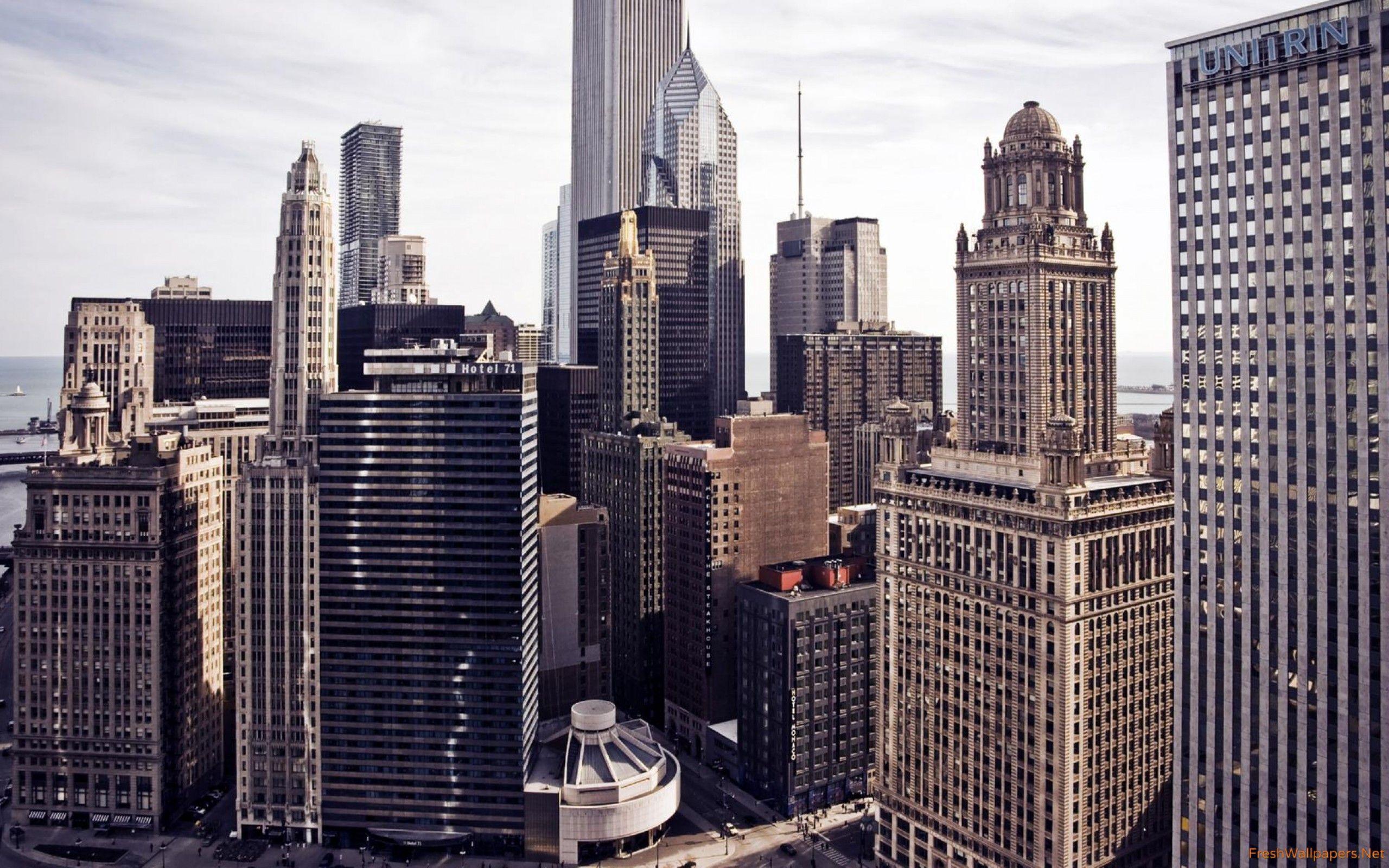 Skyscrapers in Chicago wallpaper