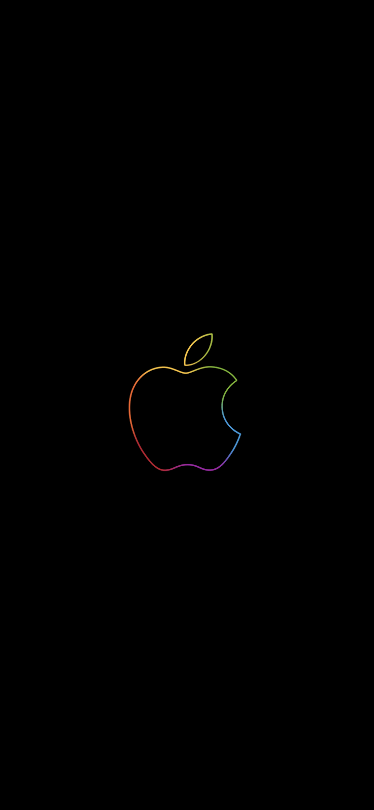 We'll be right back Apple logo Wallpaper [iPhone all version]. Logo