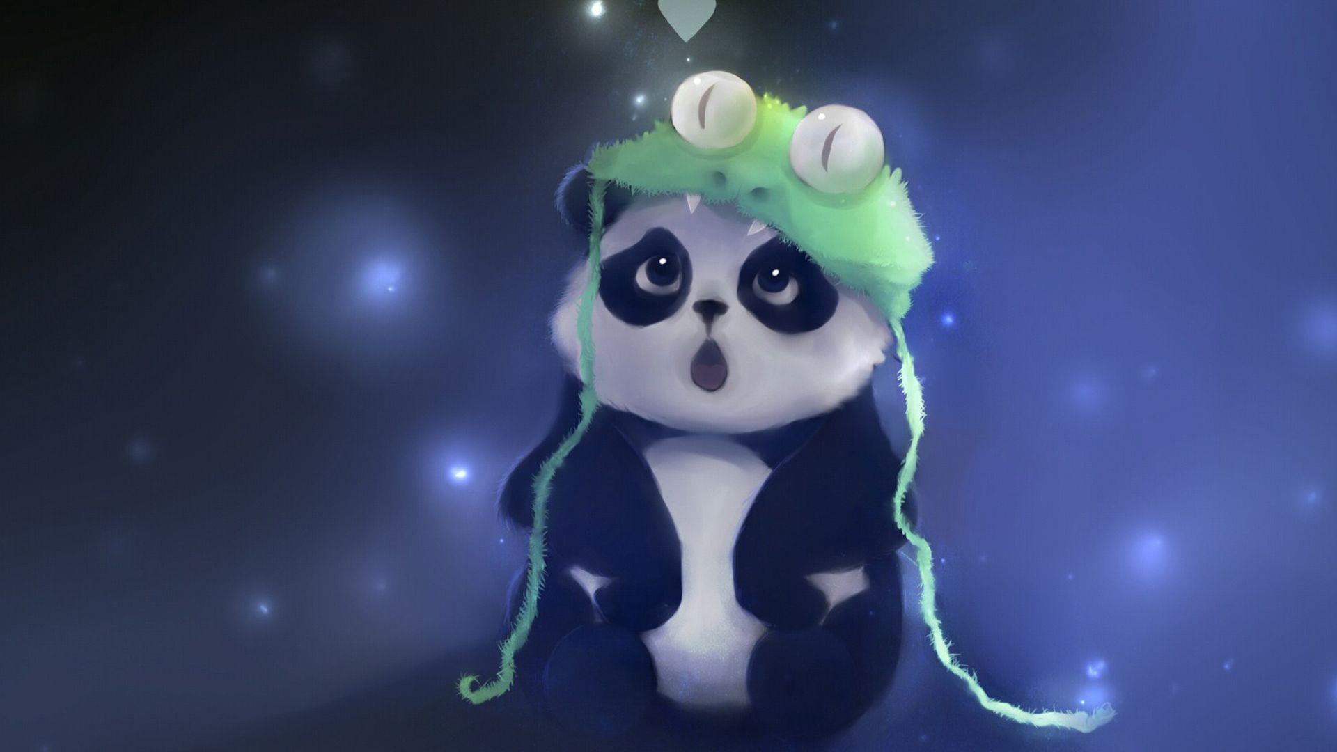 Cute Artistic Panda Wallpaper