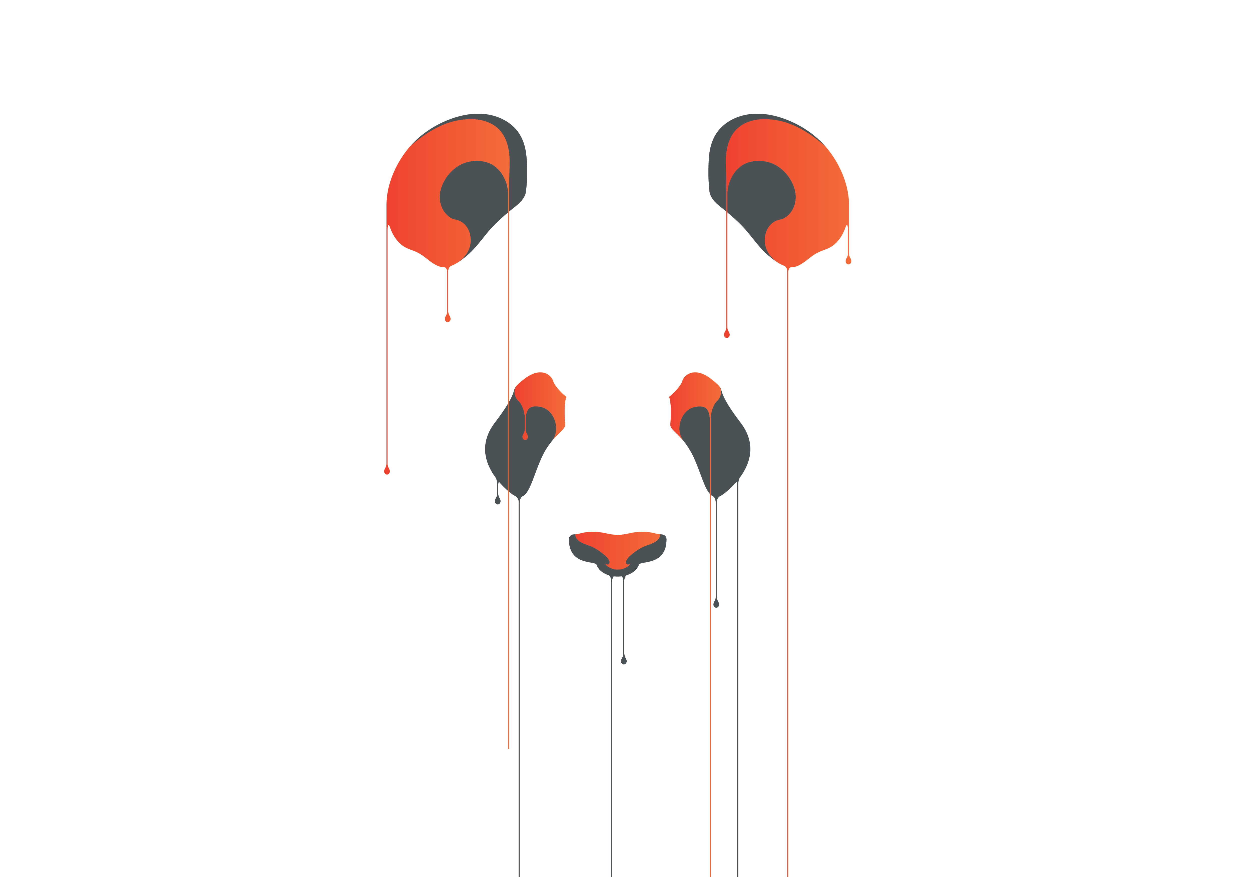 I couldnt find a nice minimal panda wallpaper, so I made my own