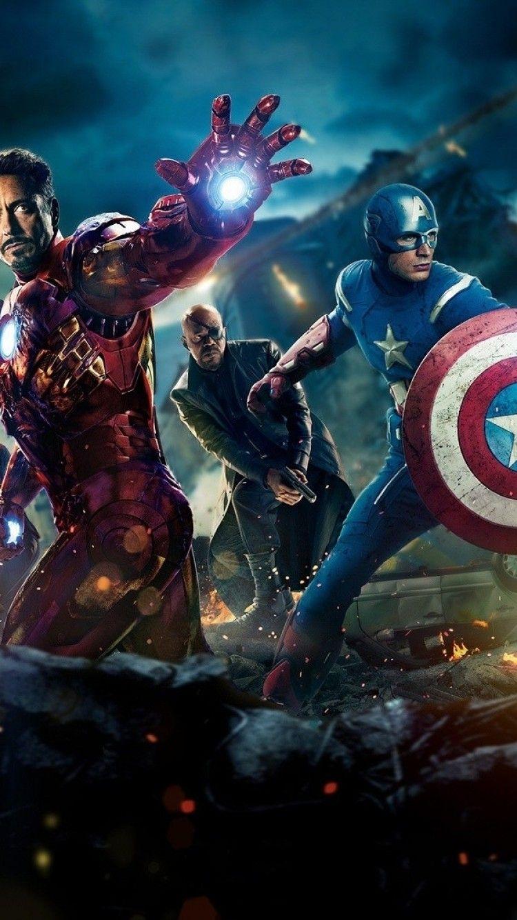 Download 750x1334 The Avengers, Iron Man, Captain America, Hulk