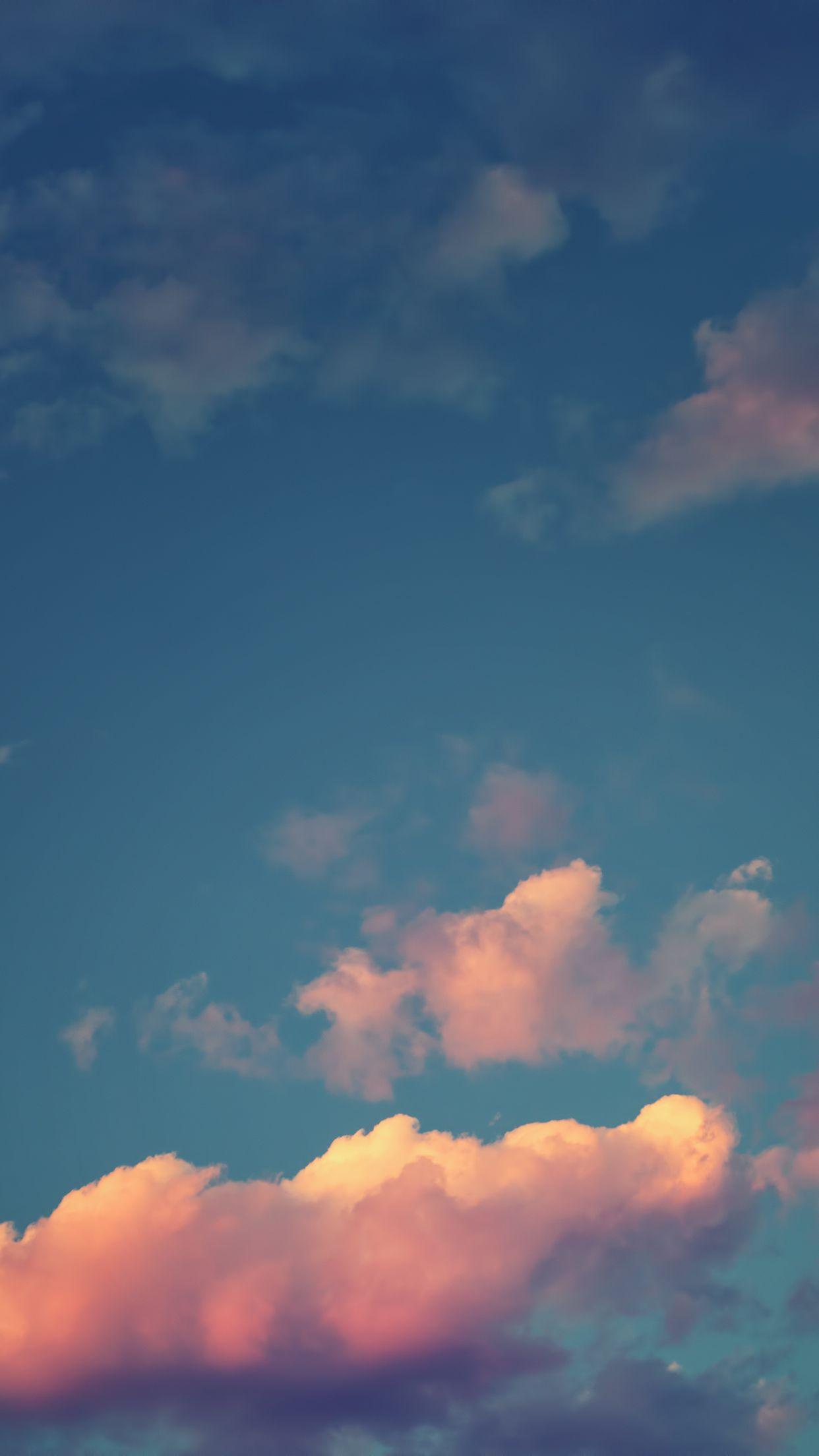 Sunset and clouds wallpaper for iPhone 6 and iPhone 6 Plus
