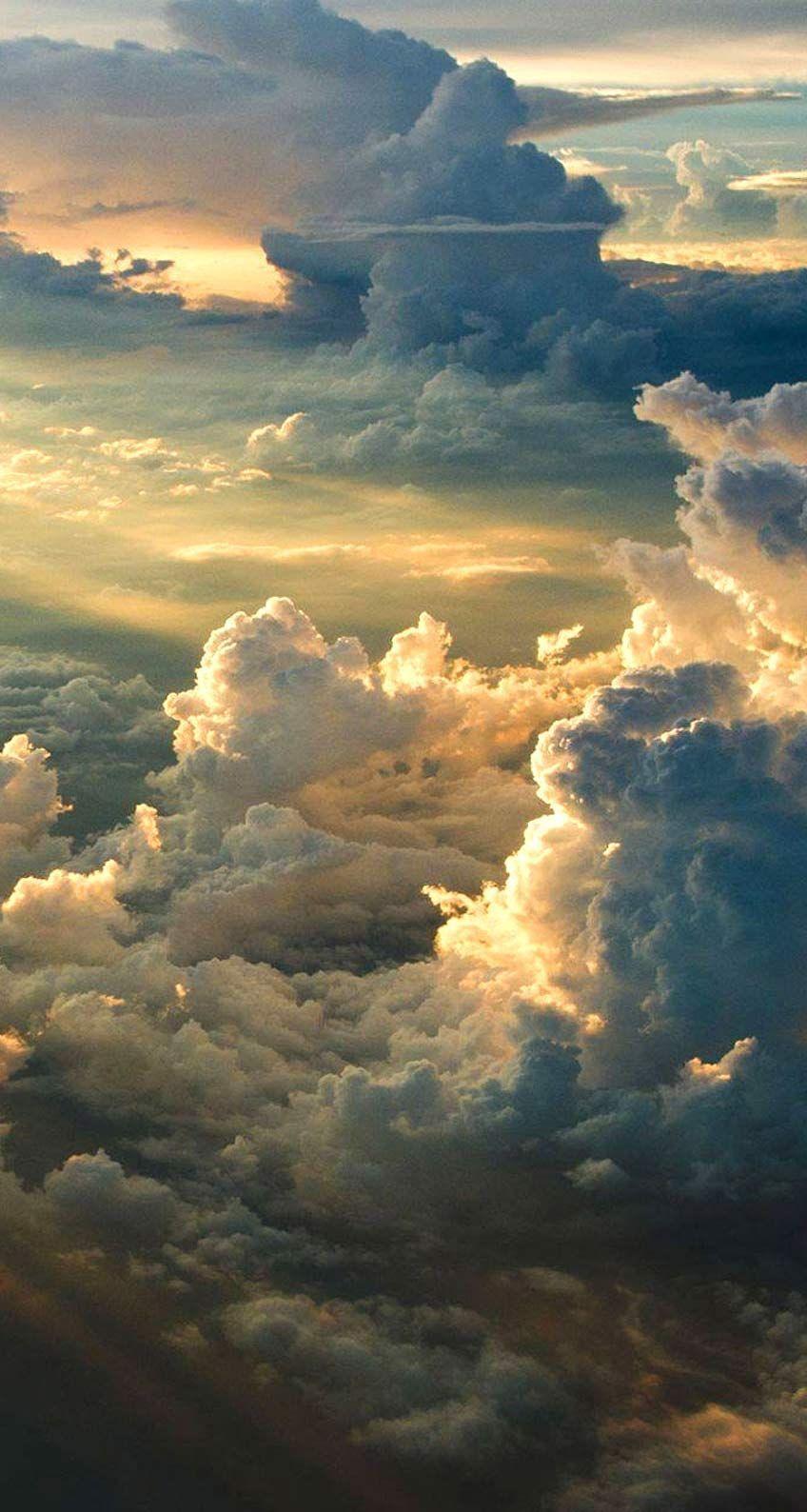 Nature Wallpaper. Sunset Clouds Wallpaper /Sunset_Clouds_Wallpaper_freecomputerdesktopwallpaper.. Clouds, Beautiful sky, Picture