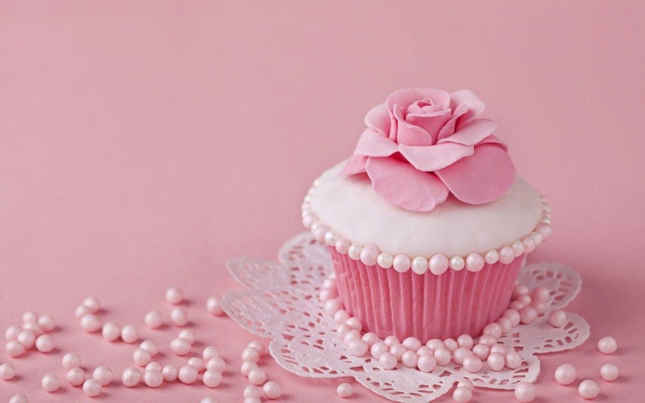 Pink Rose Cup Cake wallpaper. Pink Rose Cup Cake