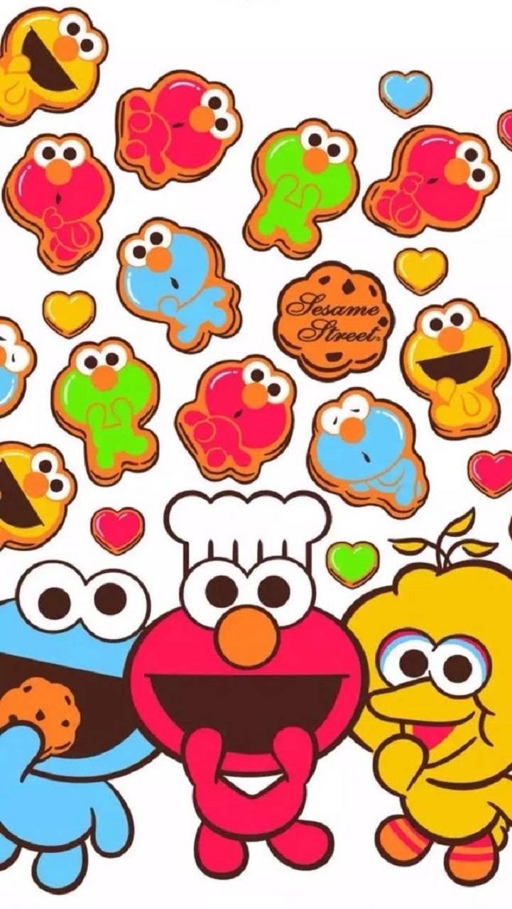 Elmo And Friends Wallpaper