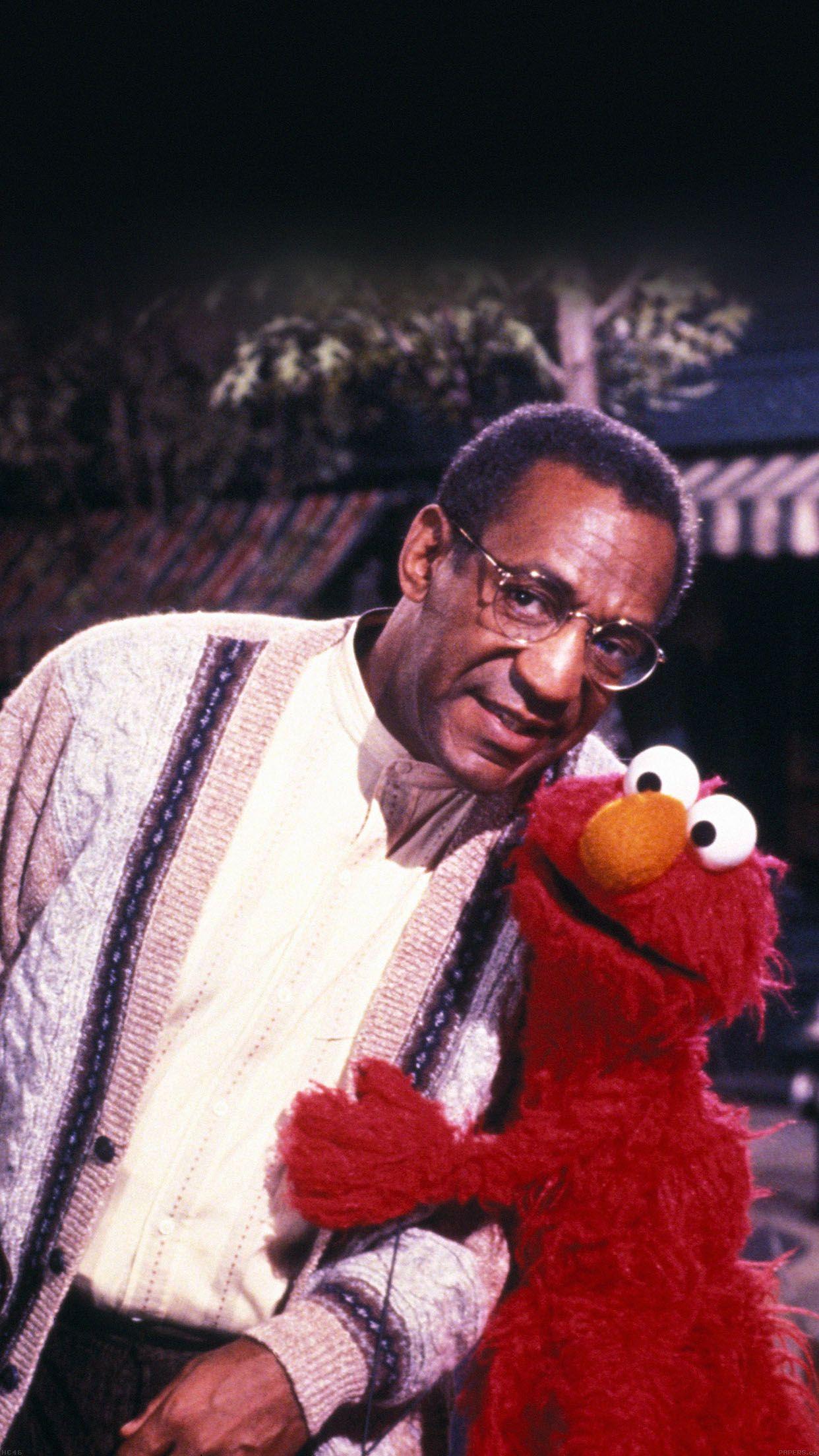 Bill Cosby With Sesame Street Elmo Android wallpaper HD