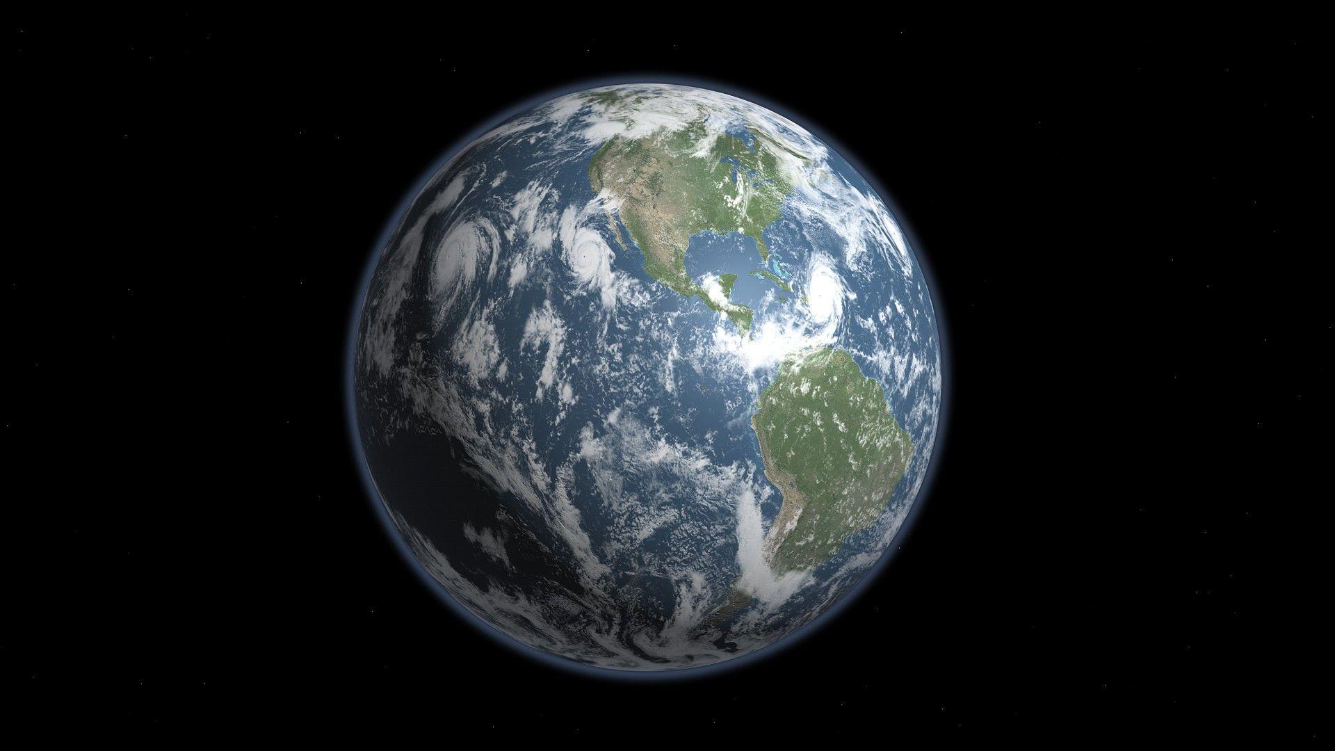 Free HD World Earth Bright Wallpaper Download