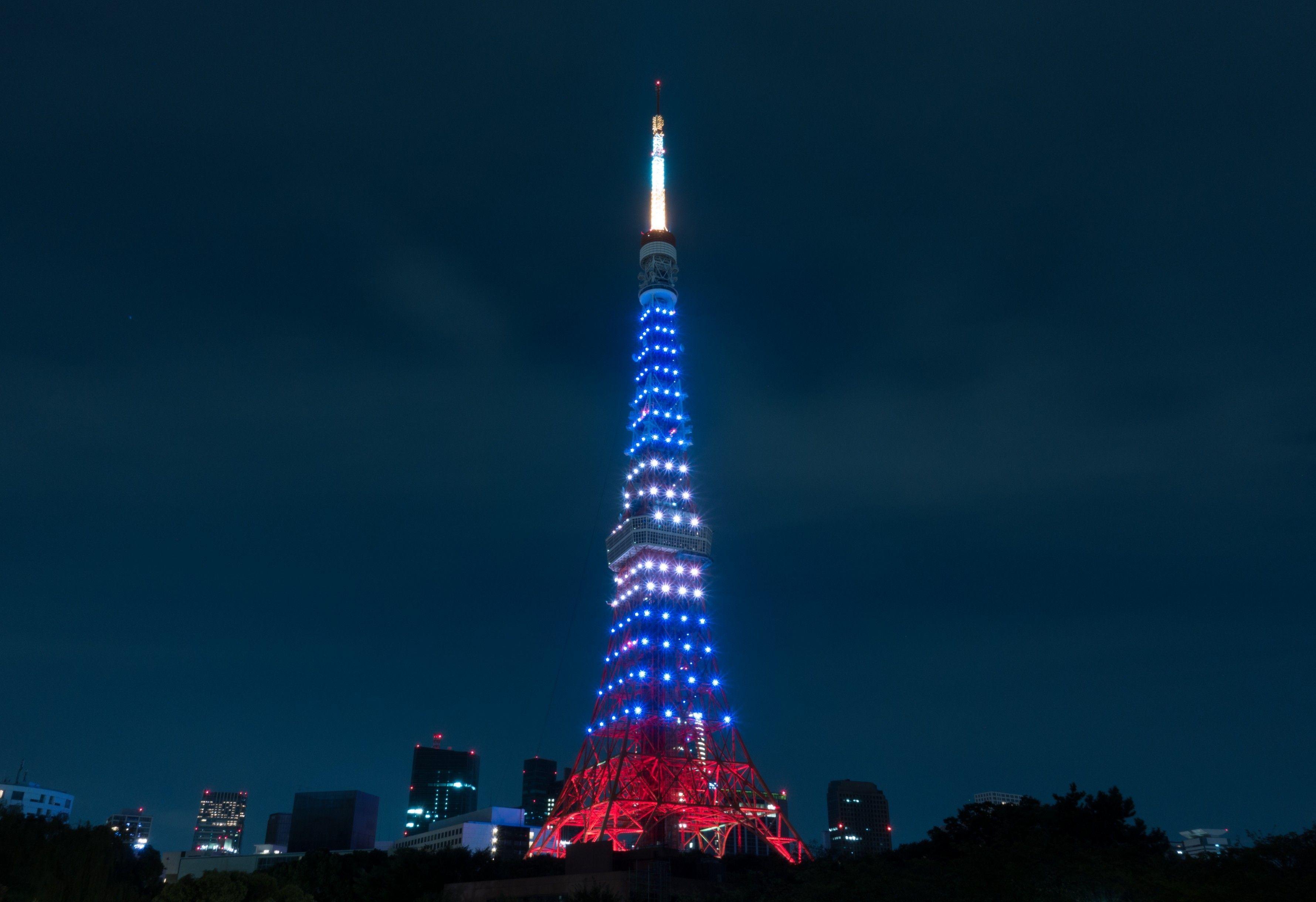 Download 3560x2440 Japan, Tokyo Tower, Lights, Night Wallpaper
