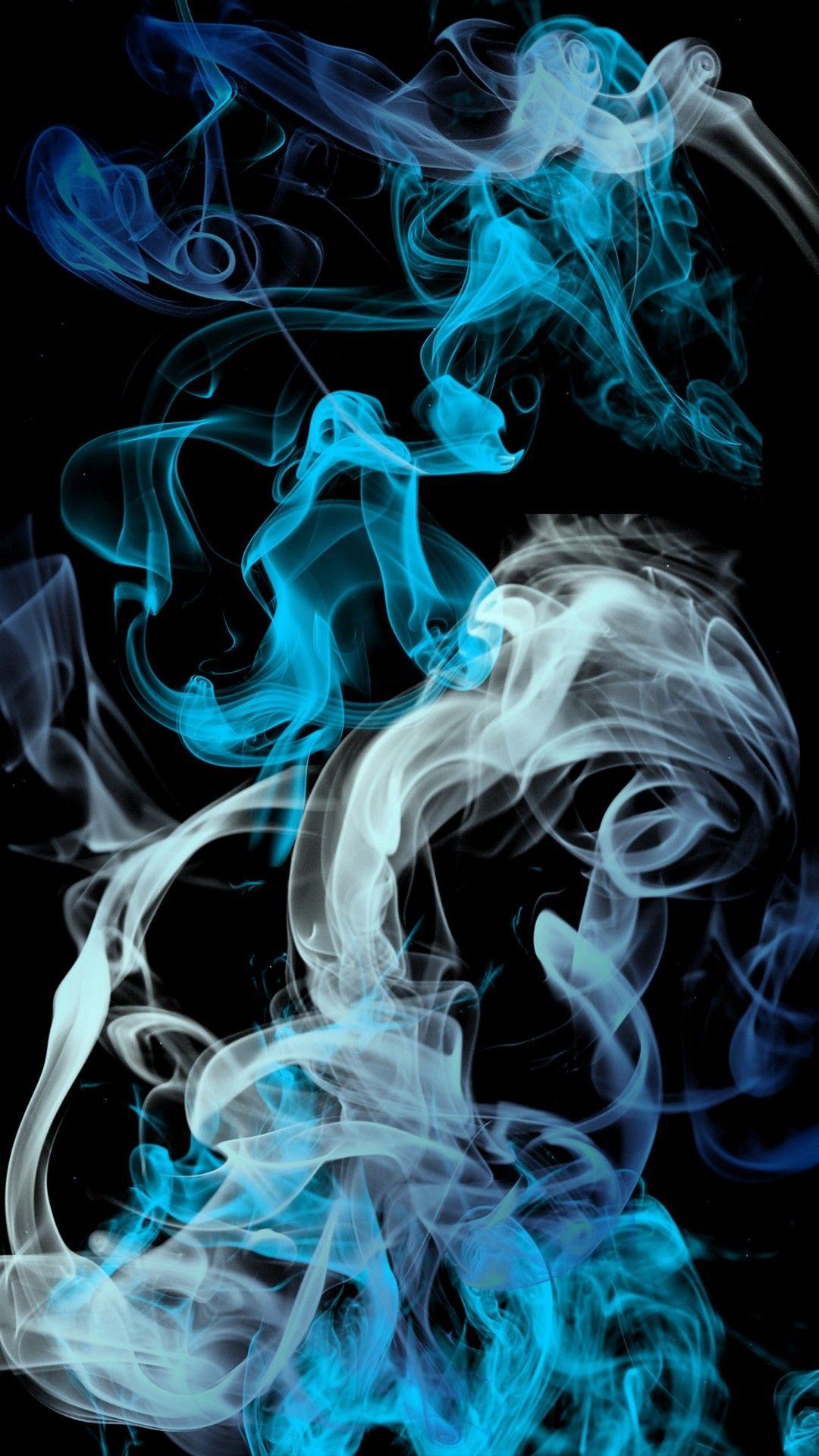 Blue Grey Smoke Wallpaper - [1080x1920]