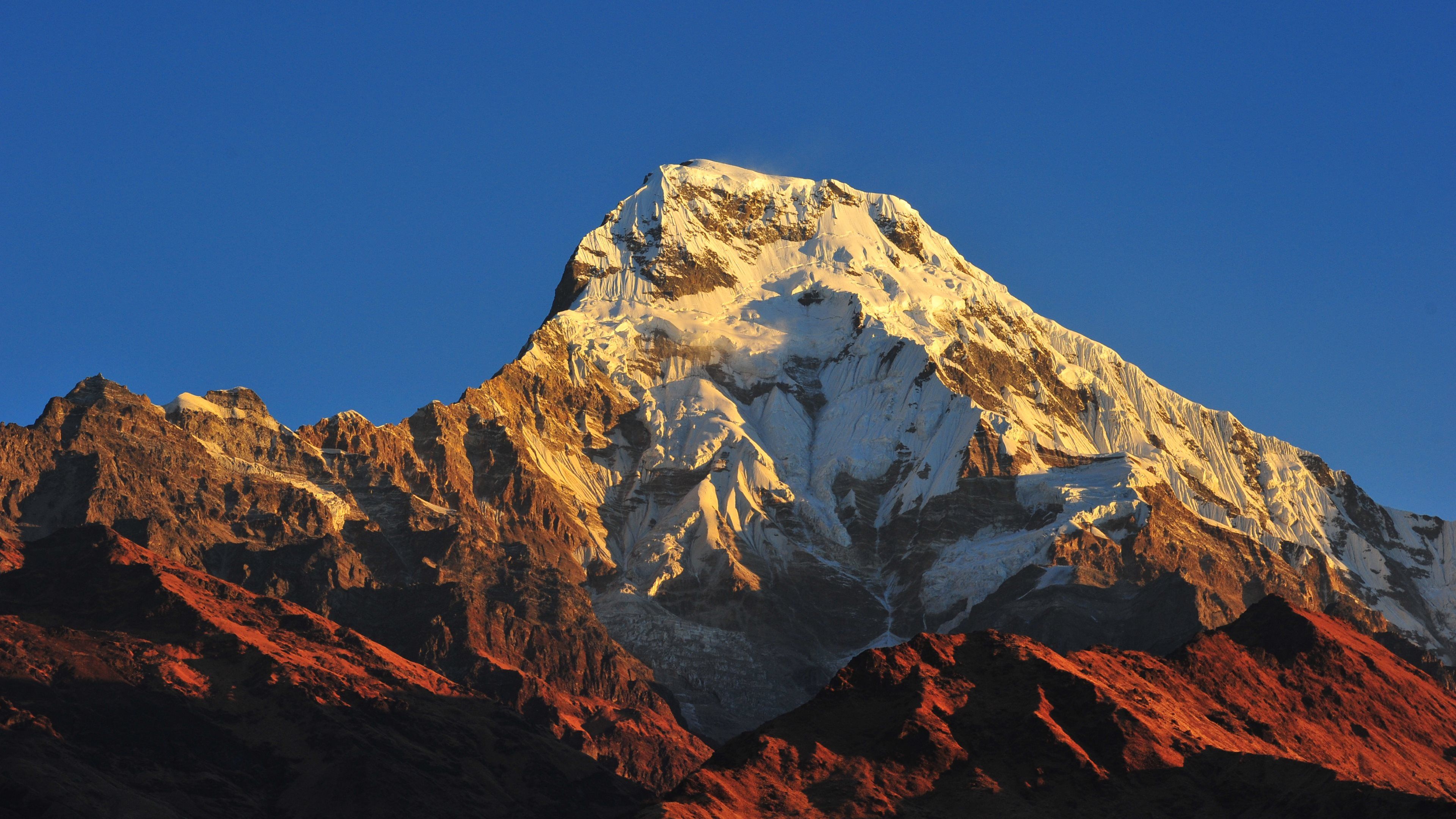Annapurna Massif Mountain Range Nepal 4k, HD Nature, 4k Wallpaper