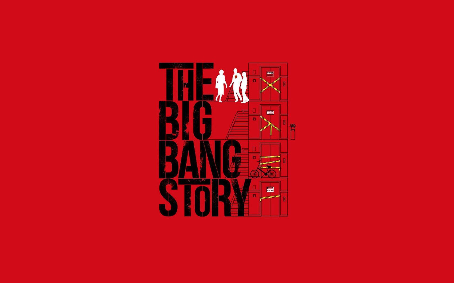 The Big Bang Theory, red background Desktop wallpaper 1280x1024
